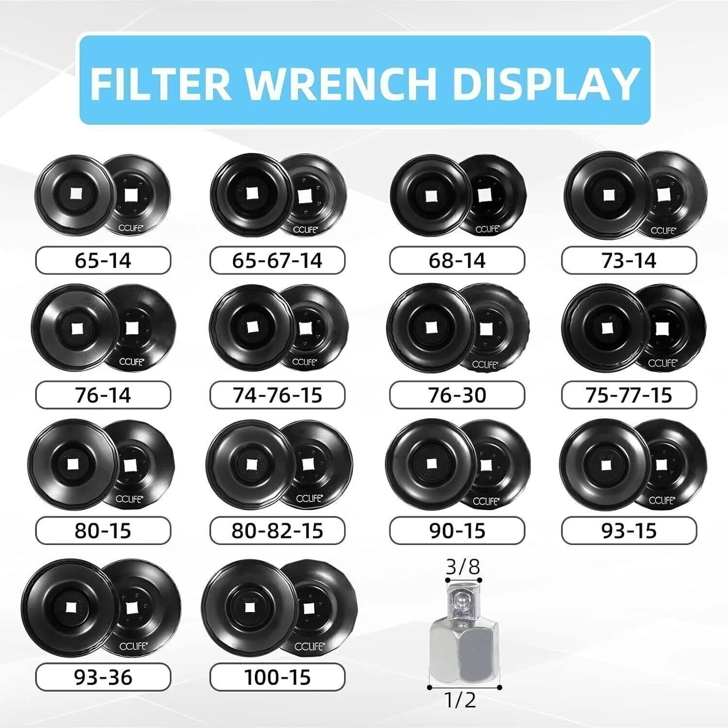 6 Spline & 7 Spline Lug Nut Socket Set, Drive Wheel Lock Key,Locking Nut Removal