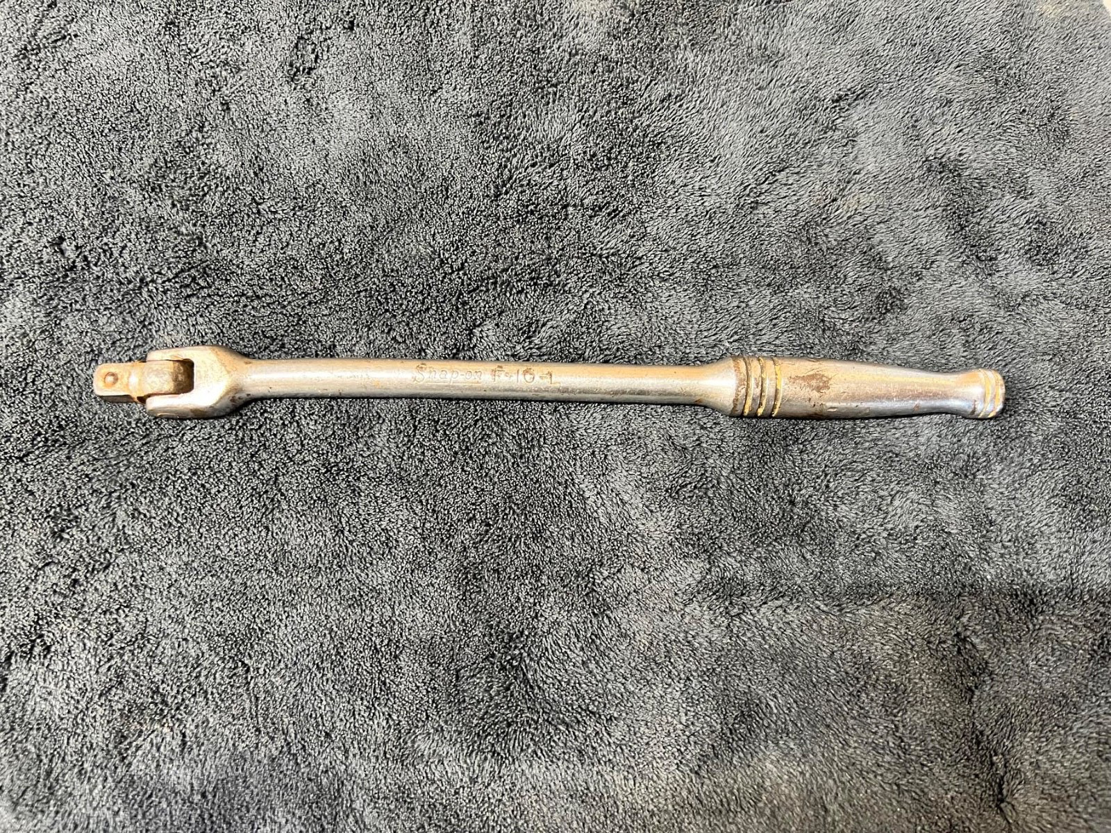 * SNAP ON * Tool F-10- L 3/8″ Drive Chrome 10″ Long Breaker Bar Underline Logo