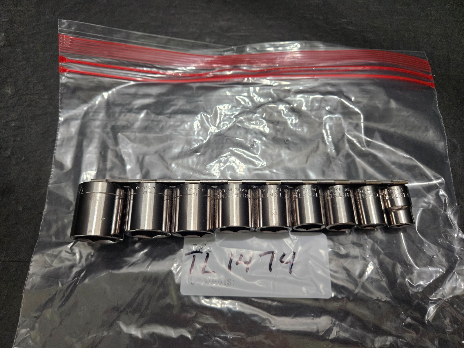 CRAFSTMAN 9 PC 3/8″ DRIVE SAE 3/8″ – 7/8″ G1 SERIES 6PT SHALLOW SOCKETS (TL1474)