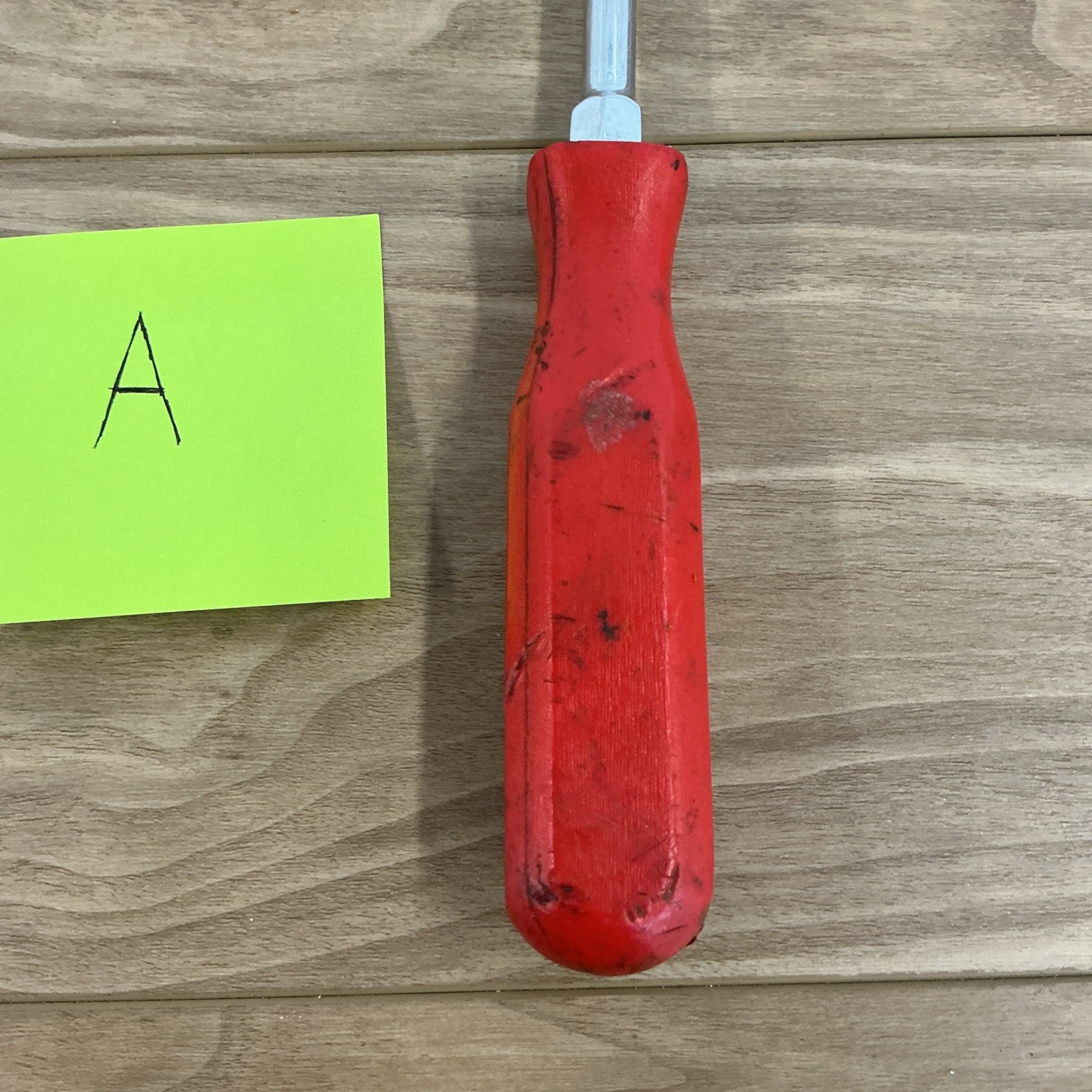 MAC TOOL PKRB8AR Flat Tip Screwdriver with Red Handle 13.5″ Long