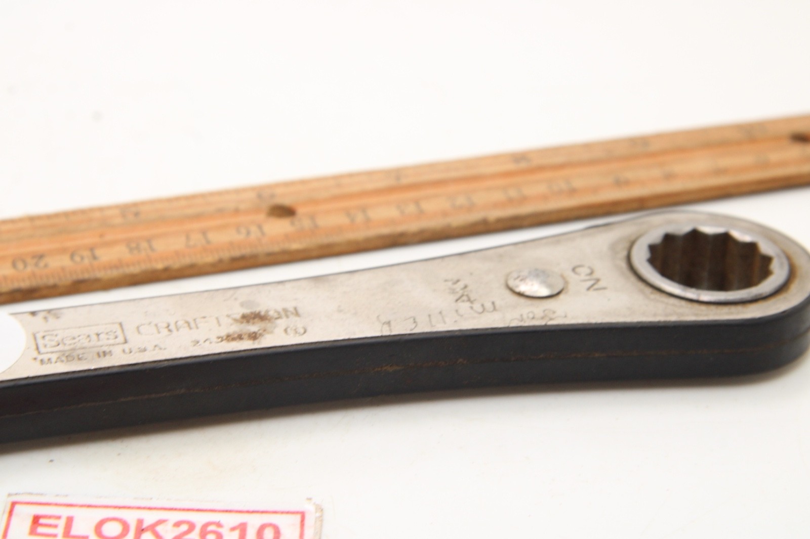 Craftsman 243684 5/8″ X 3/4″ 8-1/2″ Long 12 Point Ratcheting Box End Wrench USA