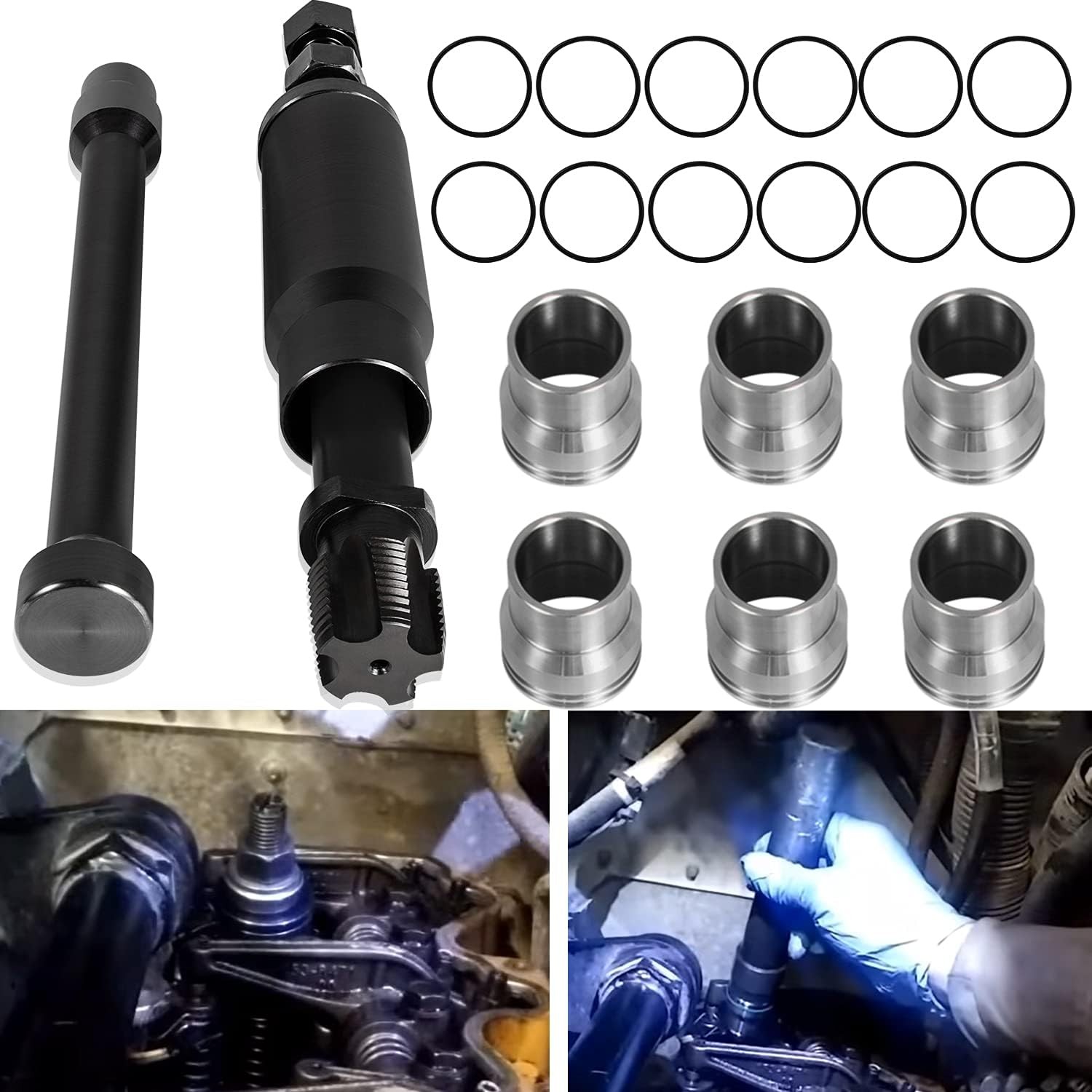 Cat 3126B C7 C9 Caterpillar Injector Sleeve Cup Removal Tool Install Kit REP4036