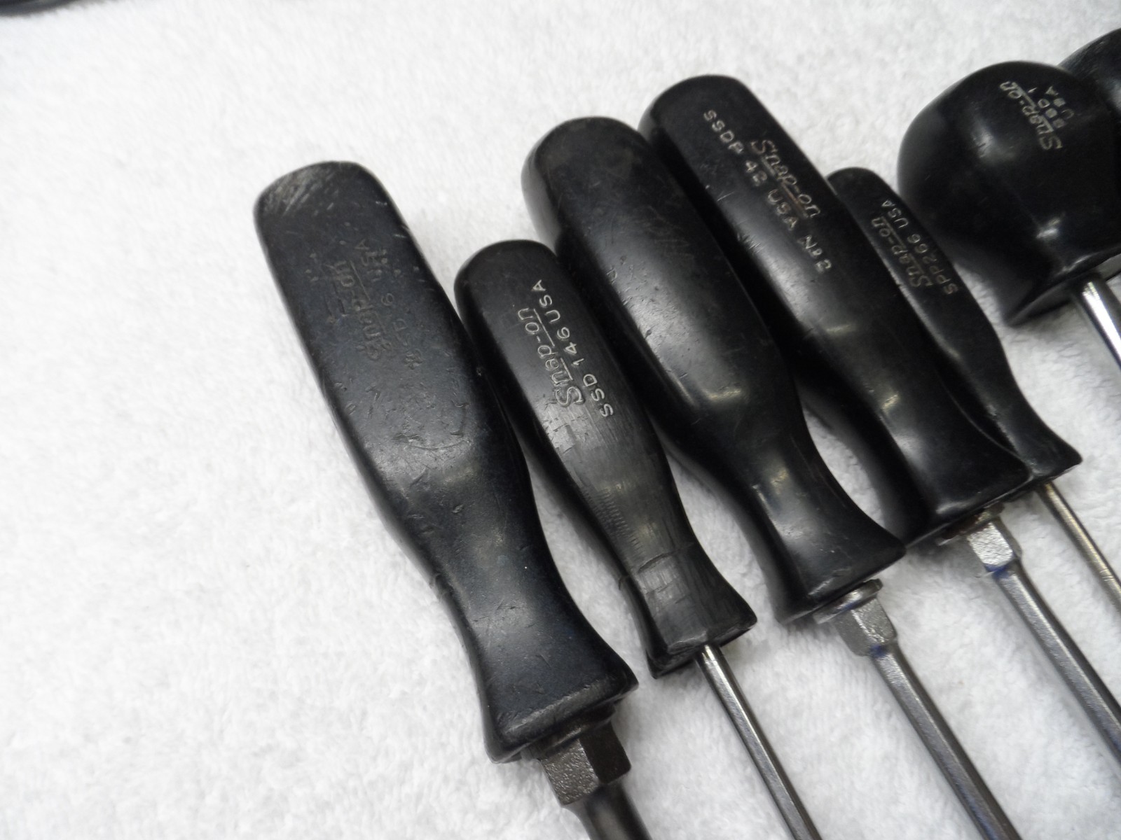 Snap-On 3 Phillips 6 Slotted Screwdriver Set. made in USA (Black) – 9 pcs