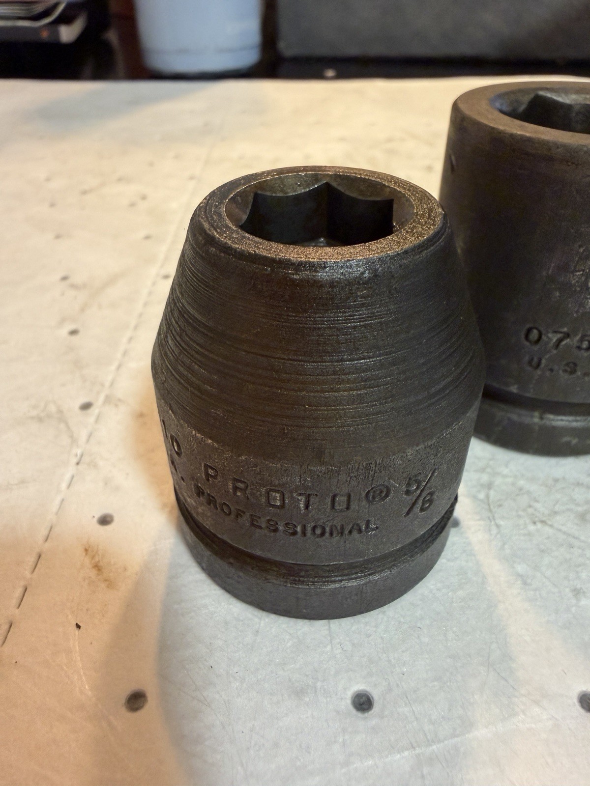 3 Proto Impact Sockets, 5/8” 15/16” 1-5/16” 6 Point 3/4” Drive Short USA