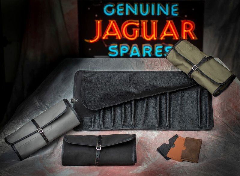 Jaguar XK120 Tool Bag C.2882/C1 – Black Heavy Grained Vinyl with Black Lining