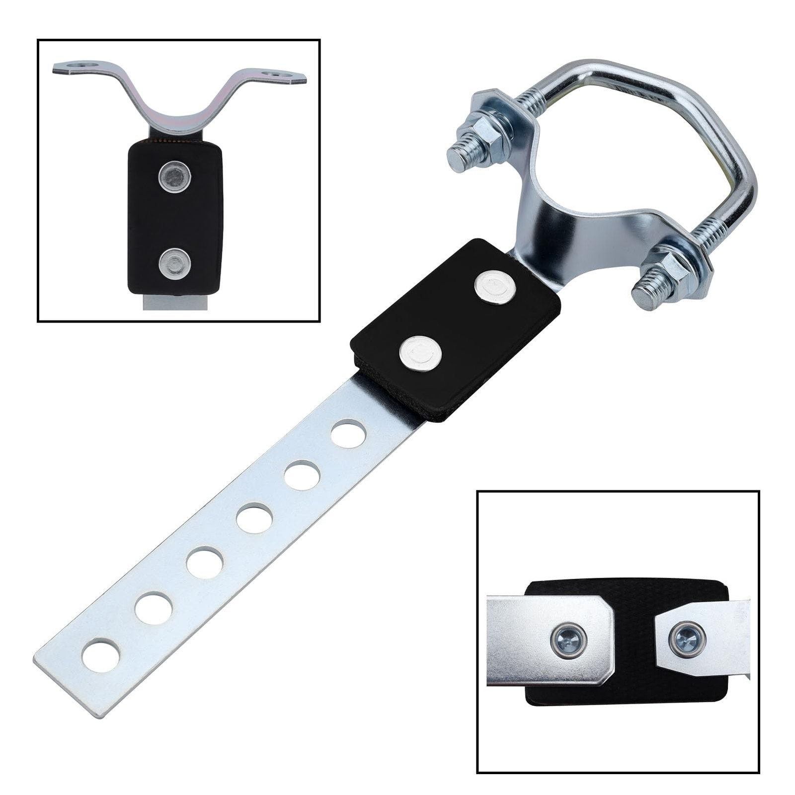 2 Pcs Exhaust Hangers Muffler Hanger Swivel Tail Pipe Universal Exhaust Tailp…
