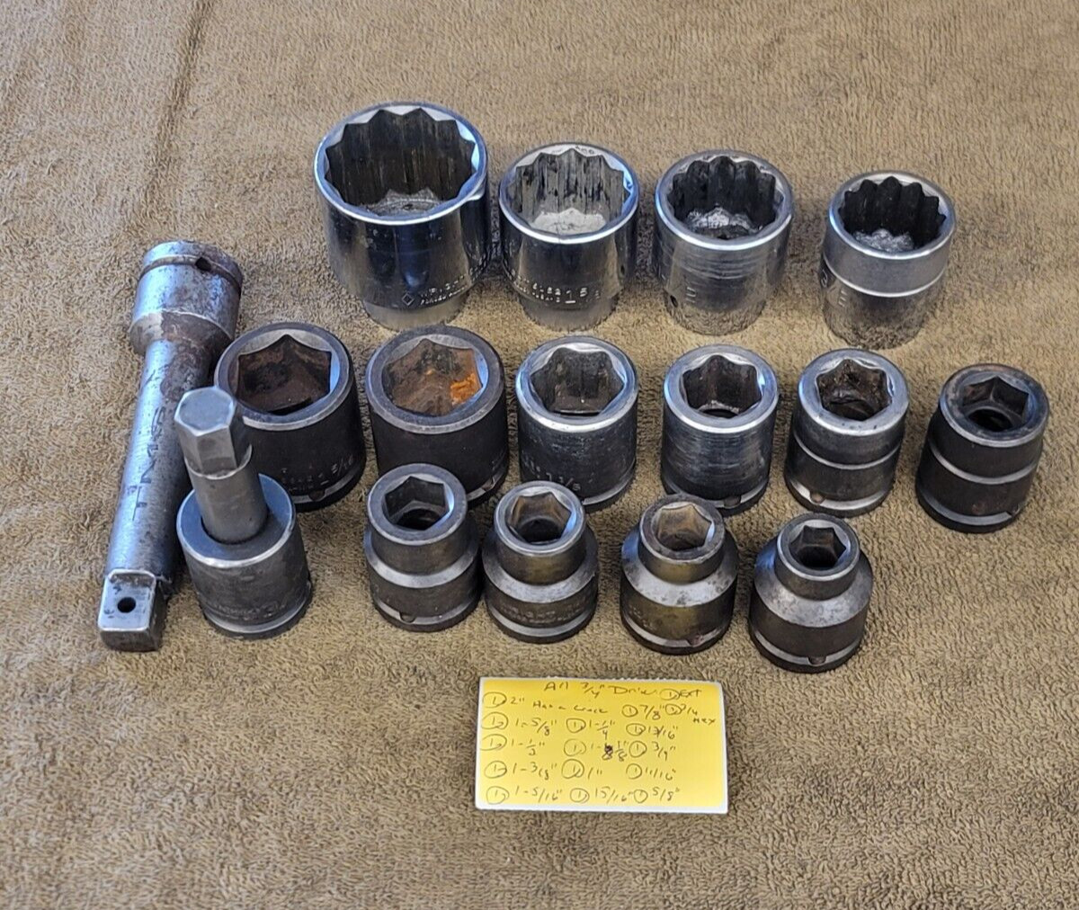 16 Wright Impact Socket Extension 3/4″ Drive 1 5/8 1/2 3/8 1/4 Sae Set Tools USA
