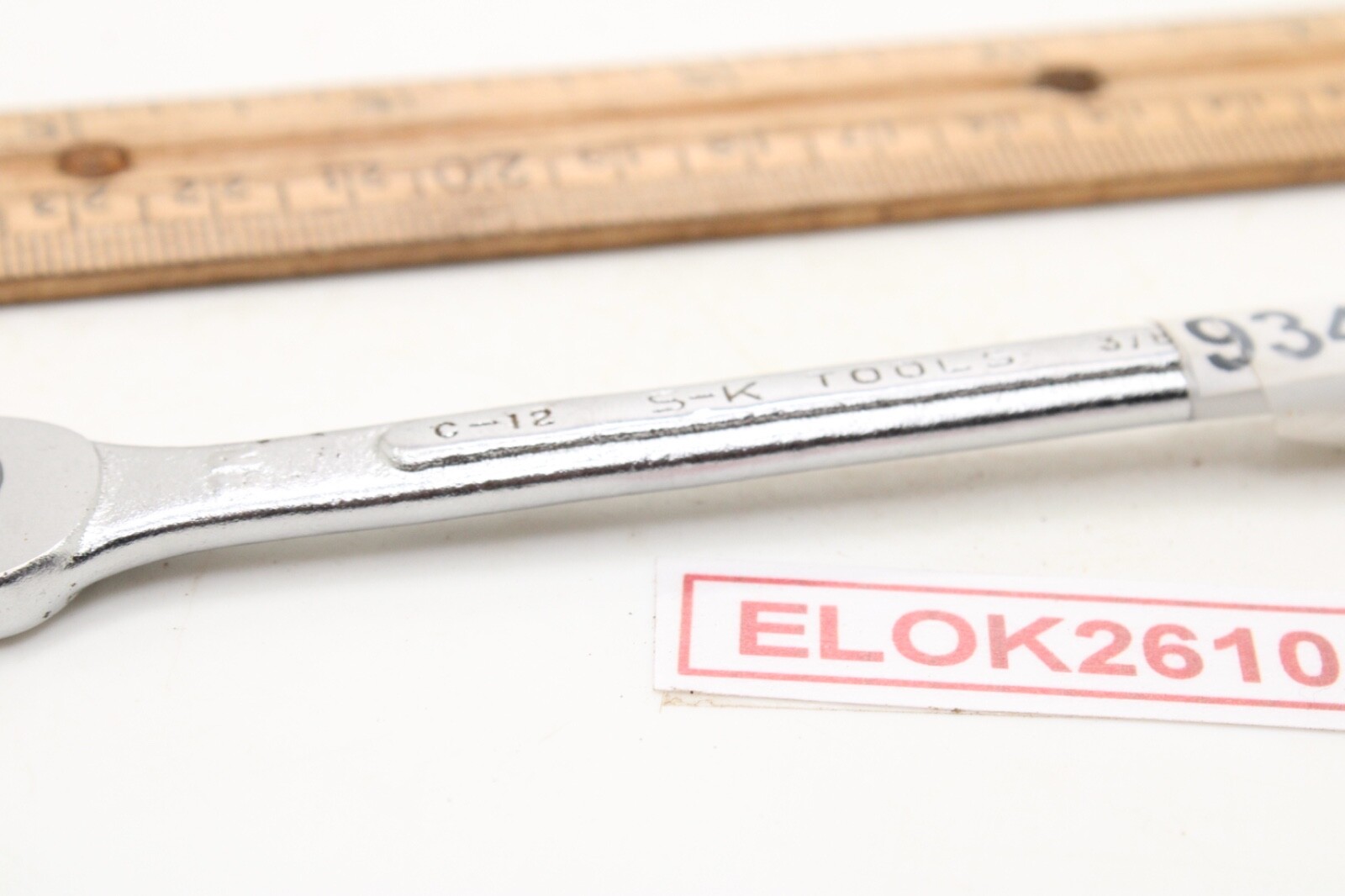 S-K Tools C-12 3/8″ 6 Point SAE Combination Wrench 4.5″ USA