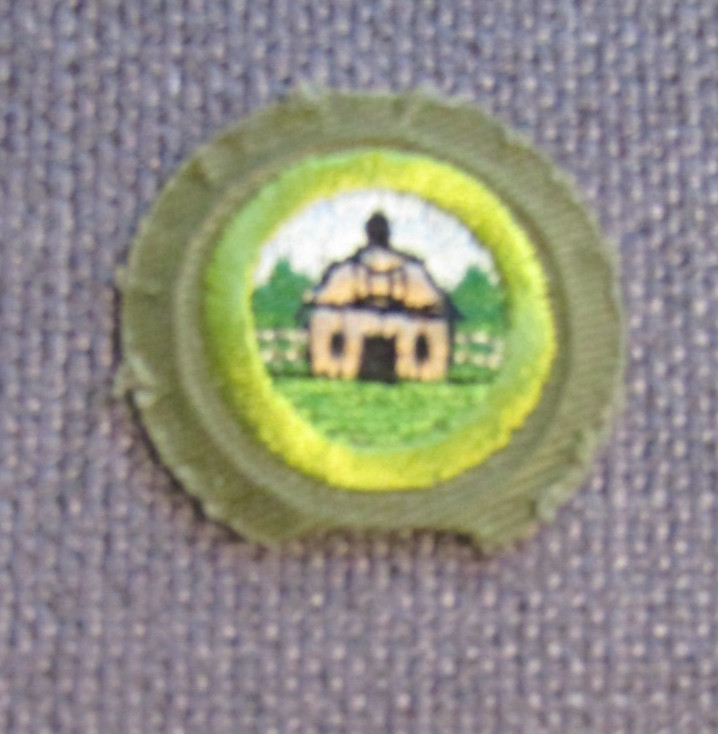 1937-1961 Boy Scouts of America Khaki Narrow Crimped Merit Badge