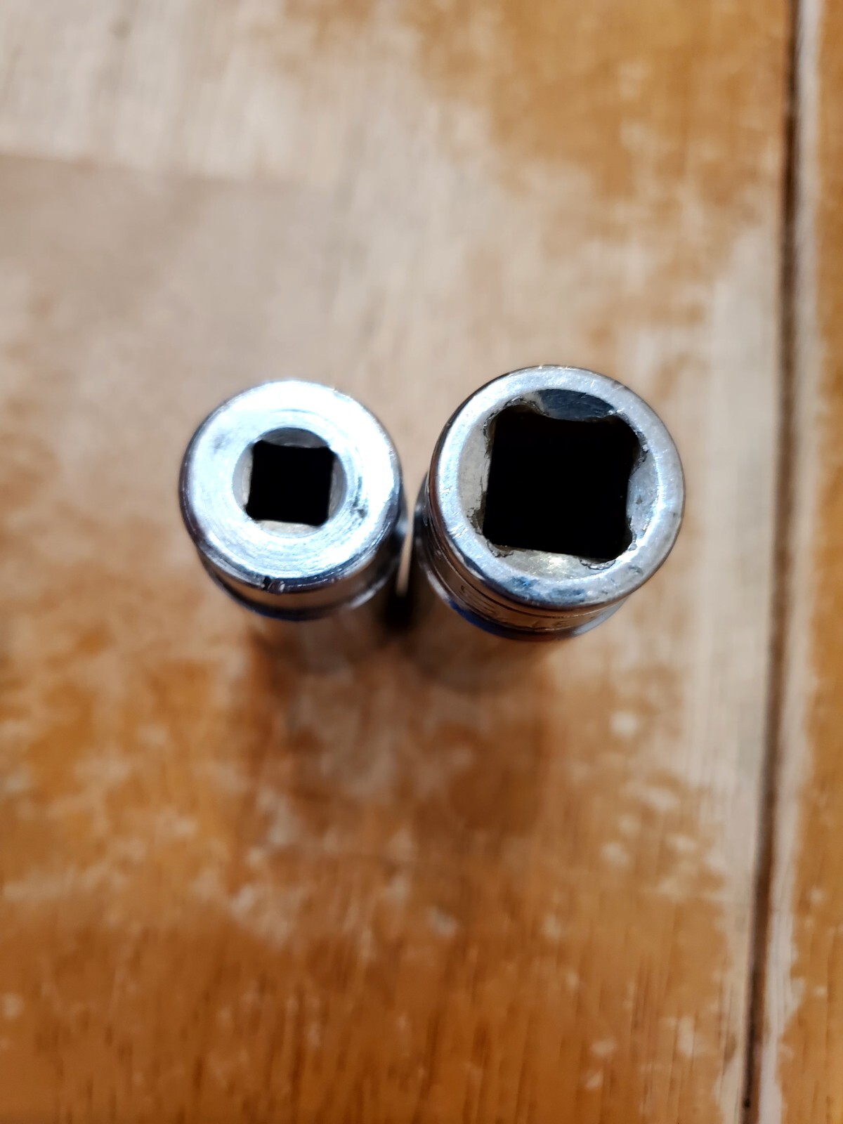 Snap On 1/4 3/8 Drive 9/16 6PT Deep Sockets Lot Of 2