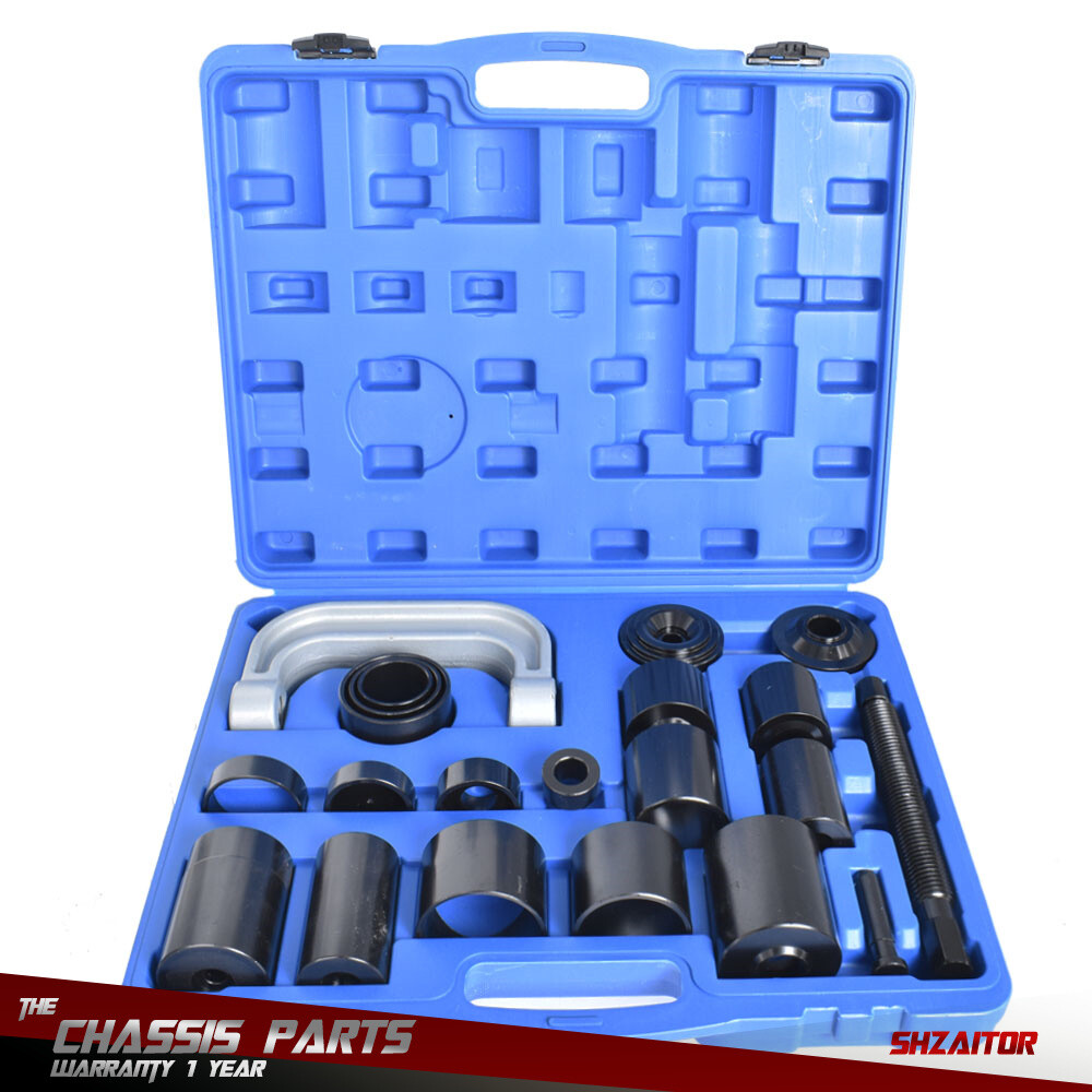 Auto Repair Service Removal Ball Joint Press Tool Kit & 21Pcs Master Adapter Set