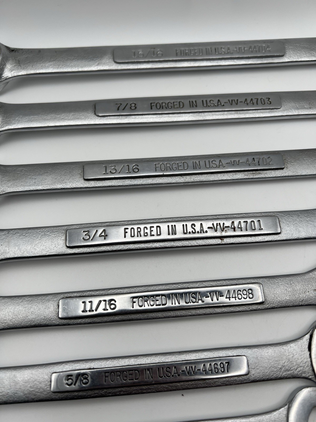 Craftsman 11 Piece SAE Combination Wrench Set -VV- & -V- 12Pt 5/16”-15/16” USA