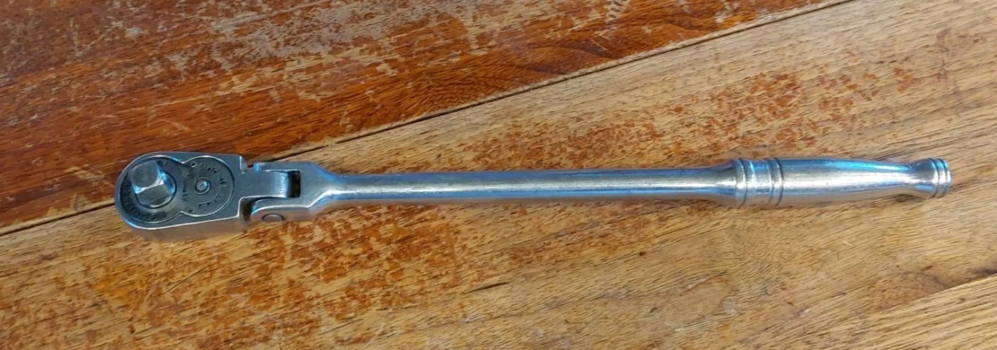 Snap On ~ F731A ~ Flex Head 3/8″ Drive Ratchet ~ Made In USA