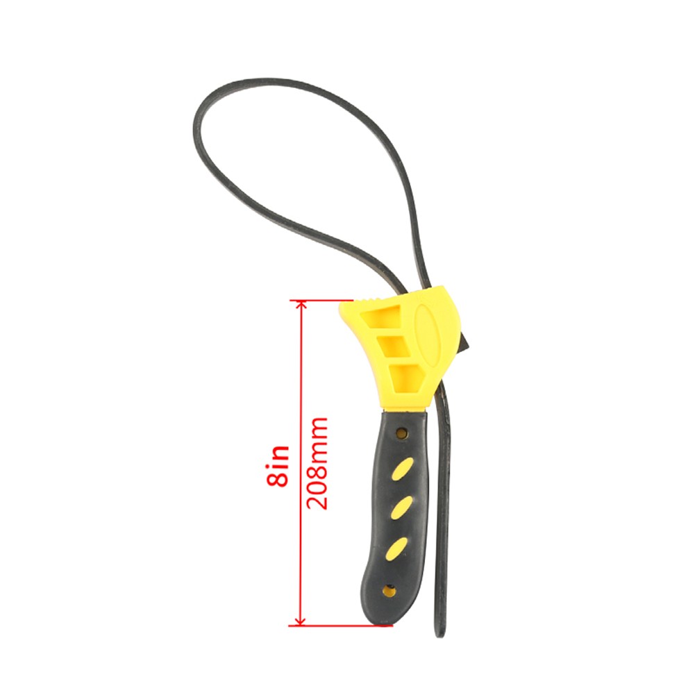 8 Inch Rubber Strap Wrench Tool Oil Filter Pipe Wrench Rubber Strap Mechanics