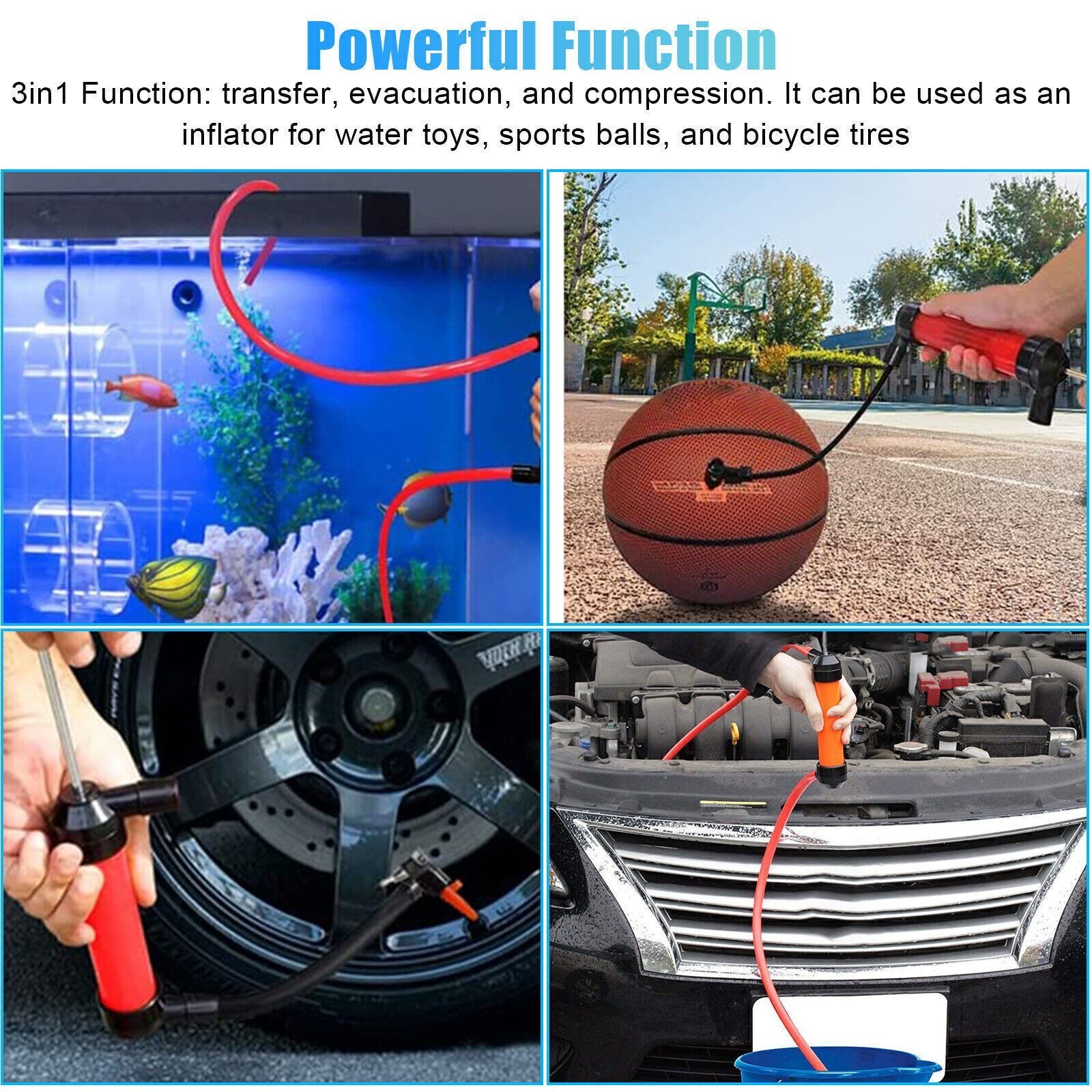 Transmission Fluid Pump Extractor Manual Suction Oil Hand Pump Fluid Pump