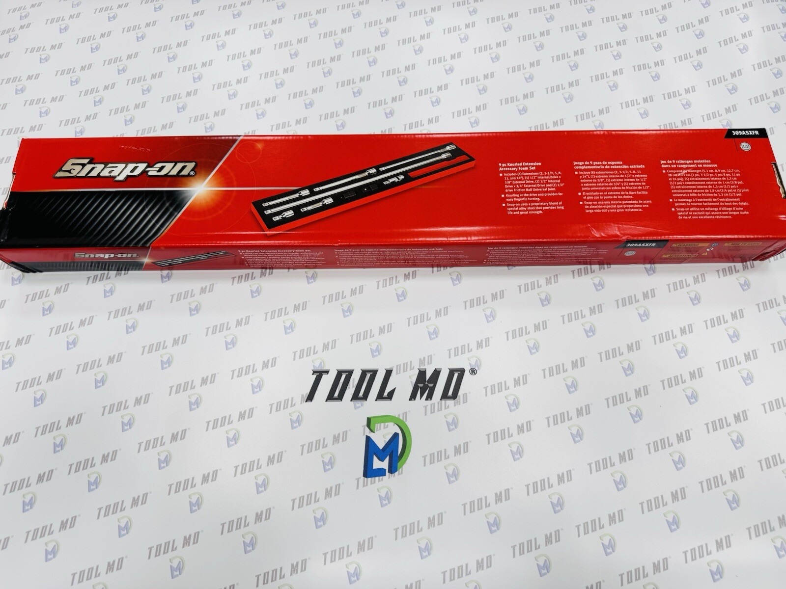 Snap-on Tools USA NEW 9-Piece 1/2” Drive Extension Accessory Foam Set 309ASXFR