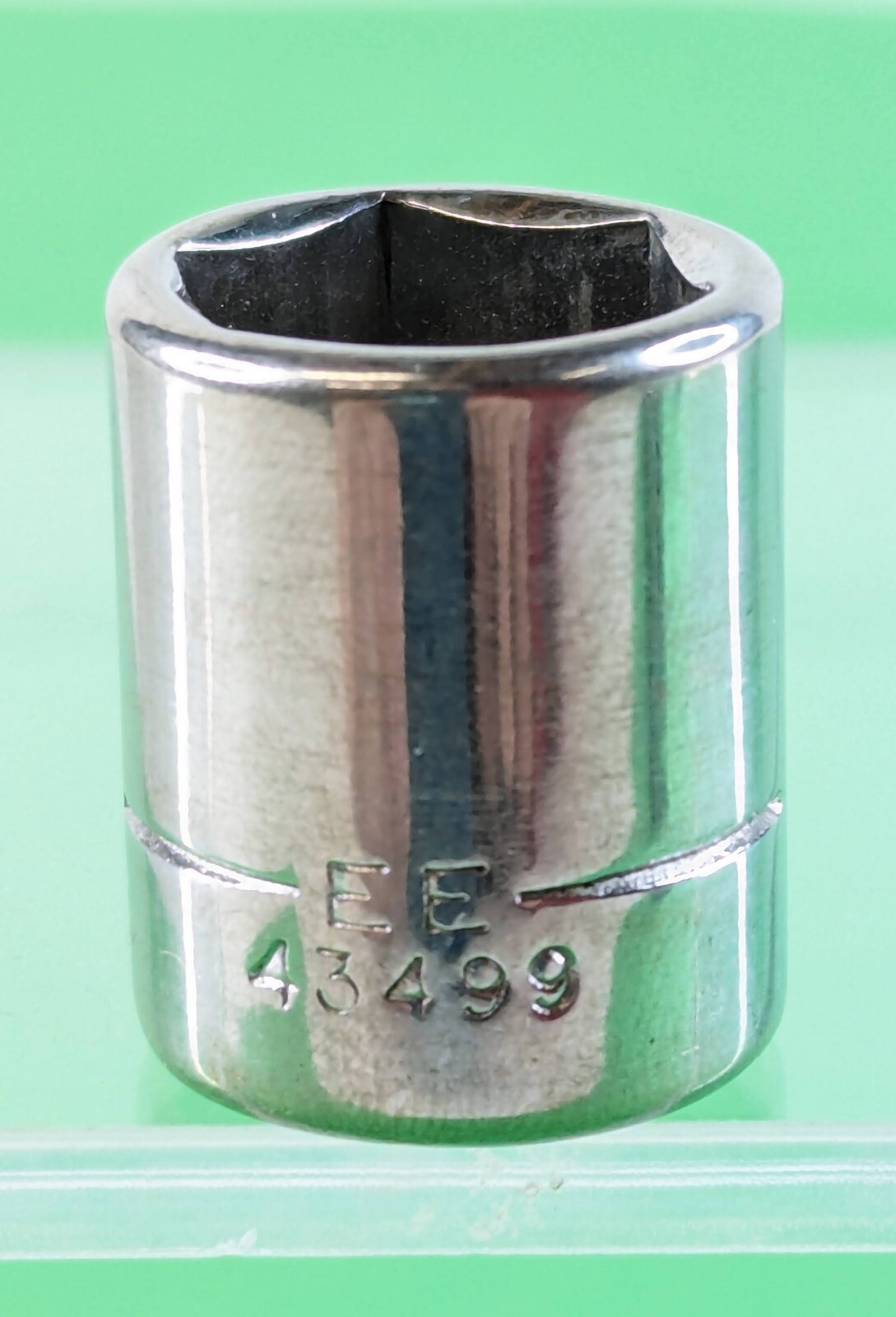 Craftsman USA 1/4in Drive 1/2 SAE Socket 6 Point Shallow Chrome Vintage 43499