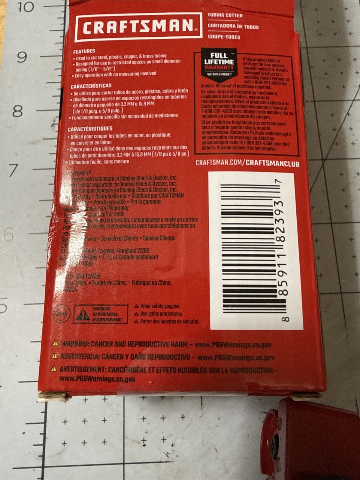 CRAFTSMAN Automotive Tubing Cutter Tool for Brake Fuel Line Cutting NEW