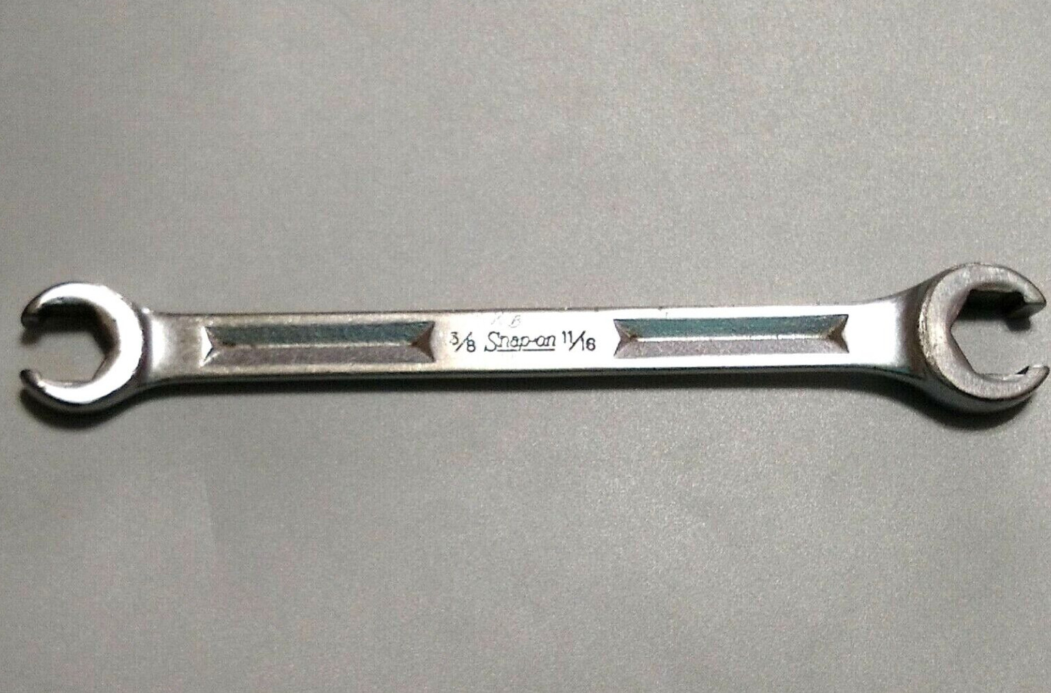 Snap on RXH2022S 5/8″ x 11/16″ Flare Nut Wrench, Offset, 8.6″ Long, 6 Point.