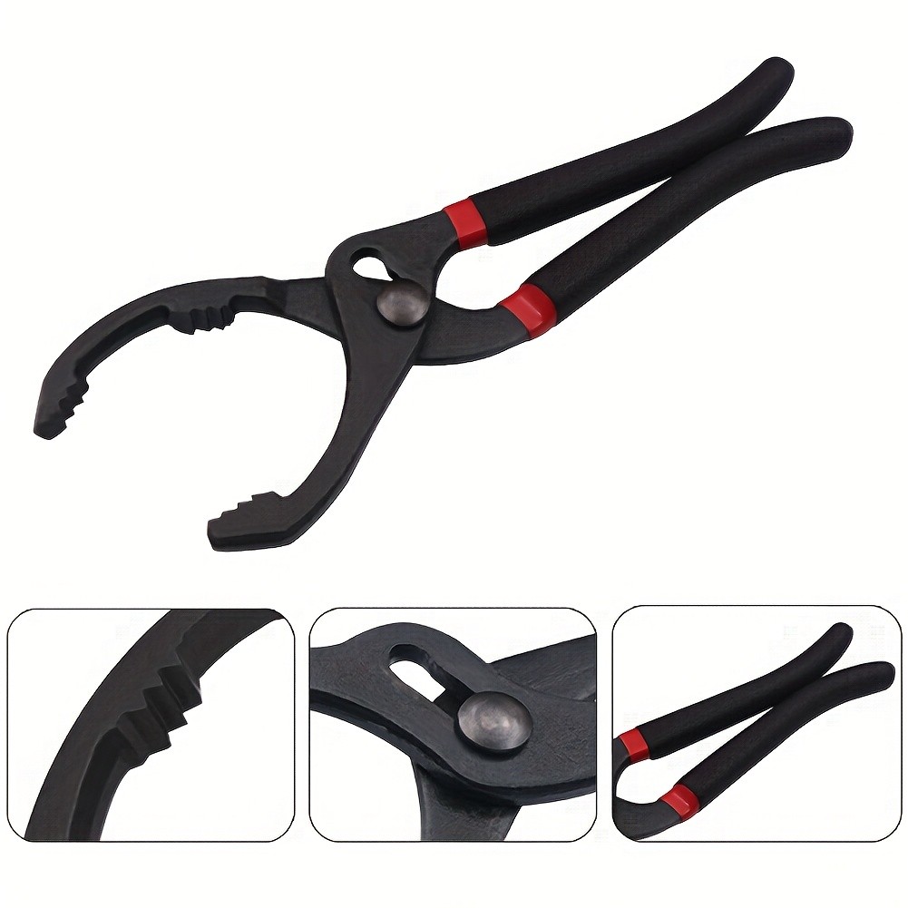 [Oil Filter Wrench] Adjustable Heavy-Duty Oil Filter Wrench with Non-Slip Grip