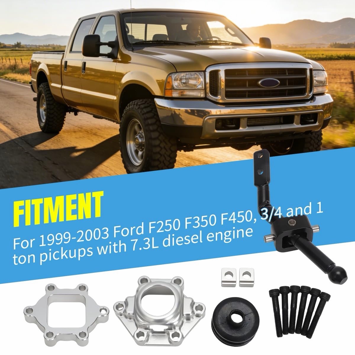 For Ford 7.3L ZF 6 Speed F250 F350 F450 Pickups Short Throw Shifter Kit ZFS6-SK1