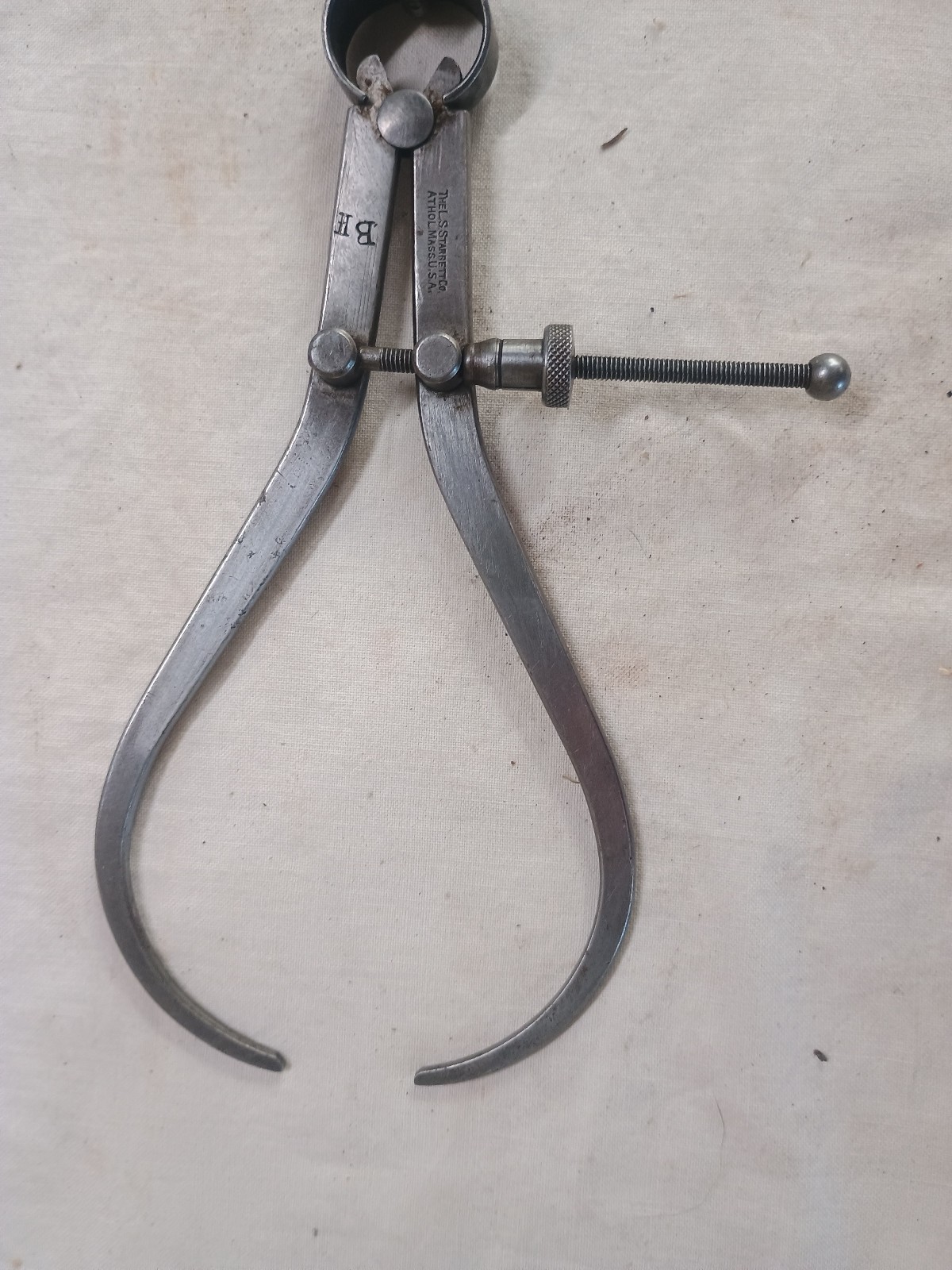 L.S. Starrett Outside Spring Caliper Engineer Tool Vintage Motorcycle Car