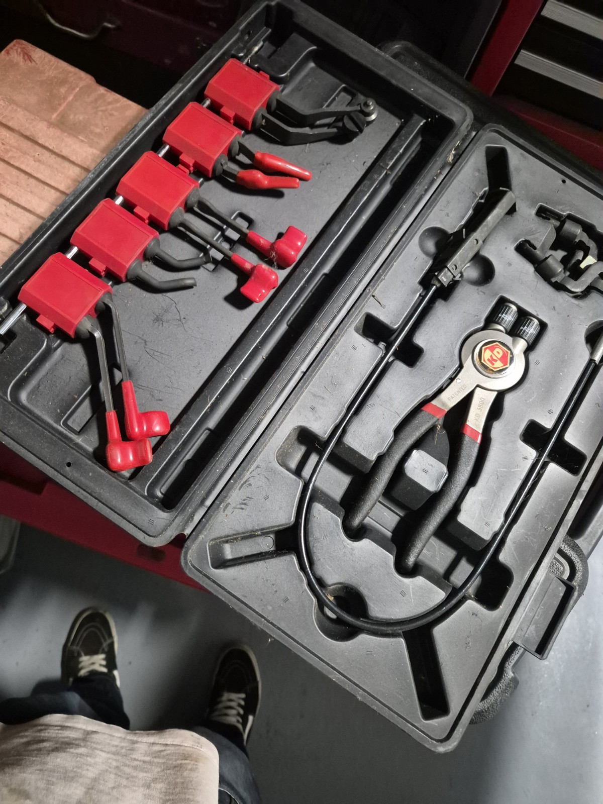Kd 3835 7 Pieces Multiple Tip Geared Plier System Set with Case Used
