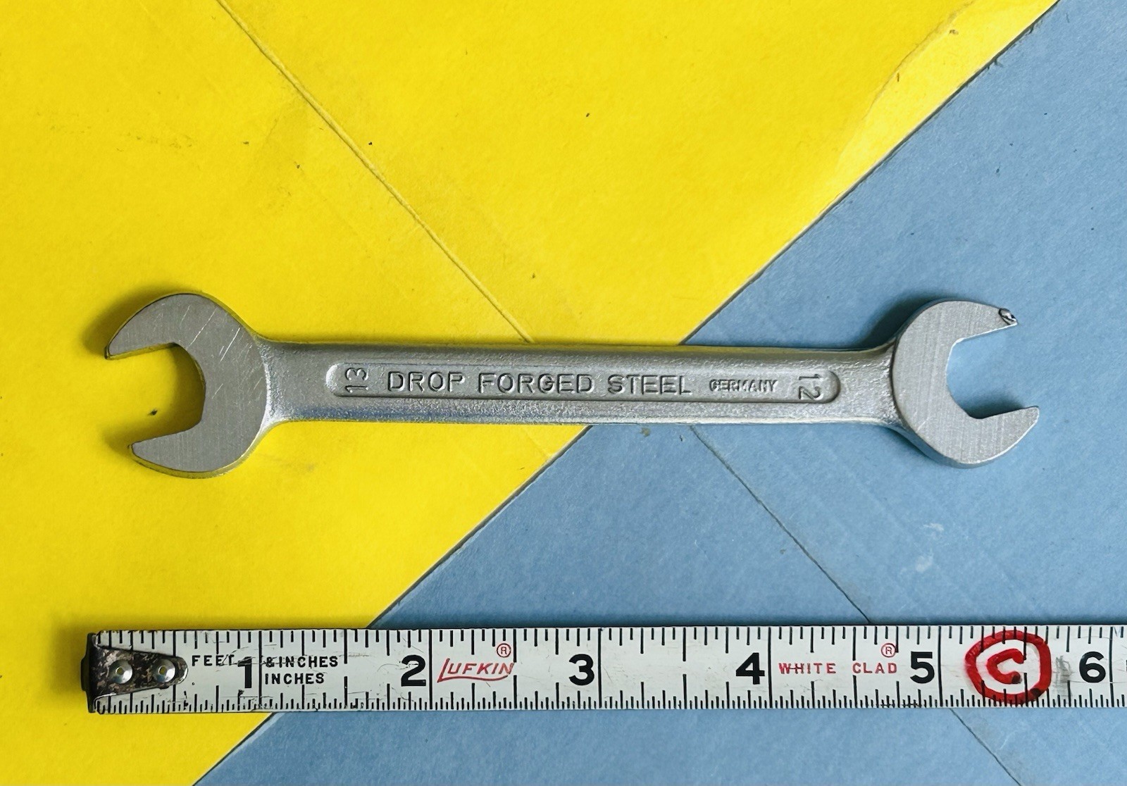 Vtg 1964-73 PORSCHE DROP FORGED STEEL OPEN END WRENCH 12 x 13 mm 356 911 Germany