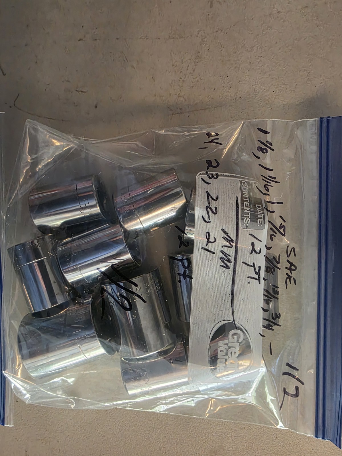 Craftsman G series Socket Assortment Lot SAE & Metric 1/2-3/8 Sized