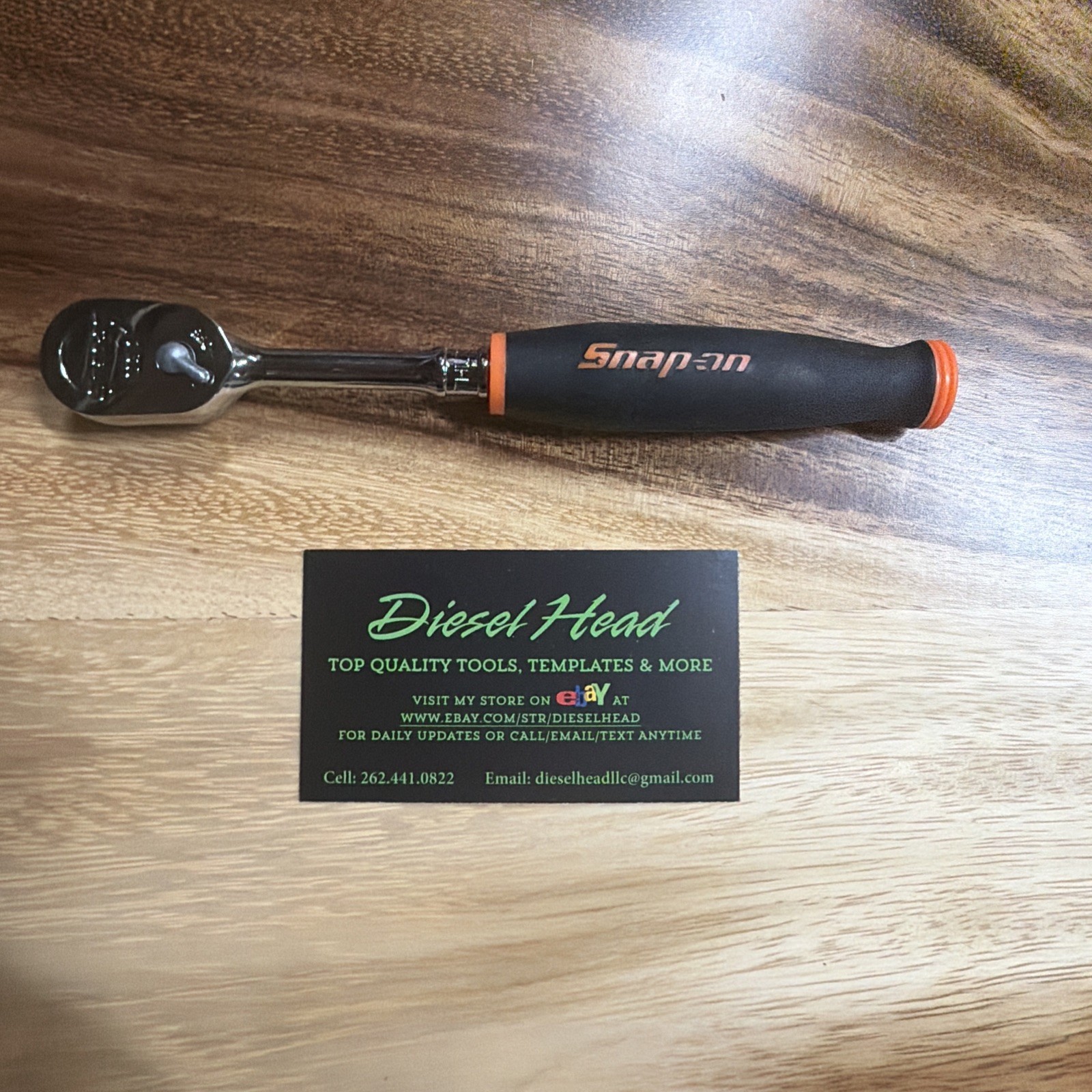 New Snap On THL72 1/4″ Drive ORANGE Soft Handle Ratchet – Free Shipping