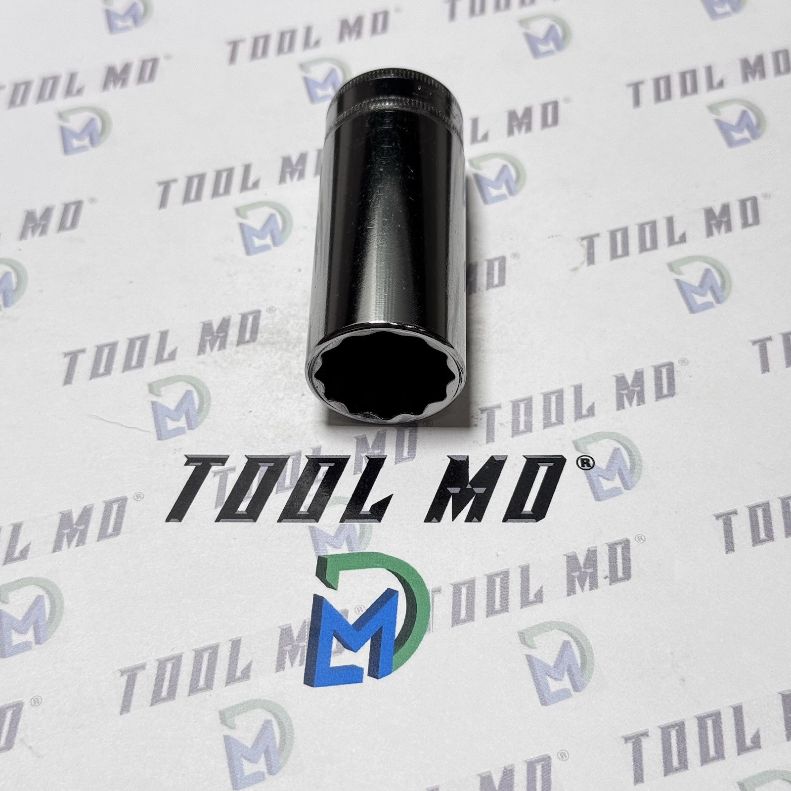 Snap-on Tools USA NOS 3/8″ Drive 12-POINT 21mm Metric Deep Chrome Socket SFM21