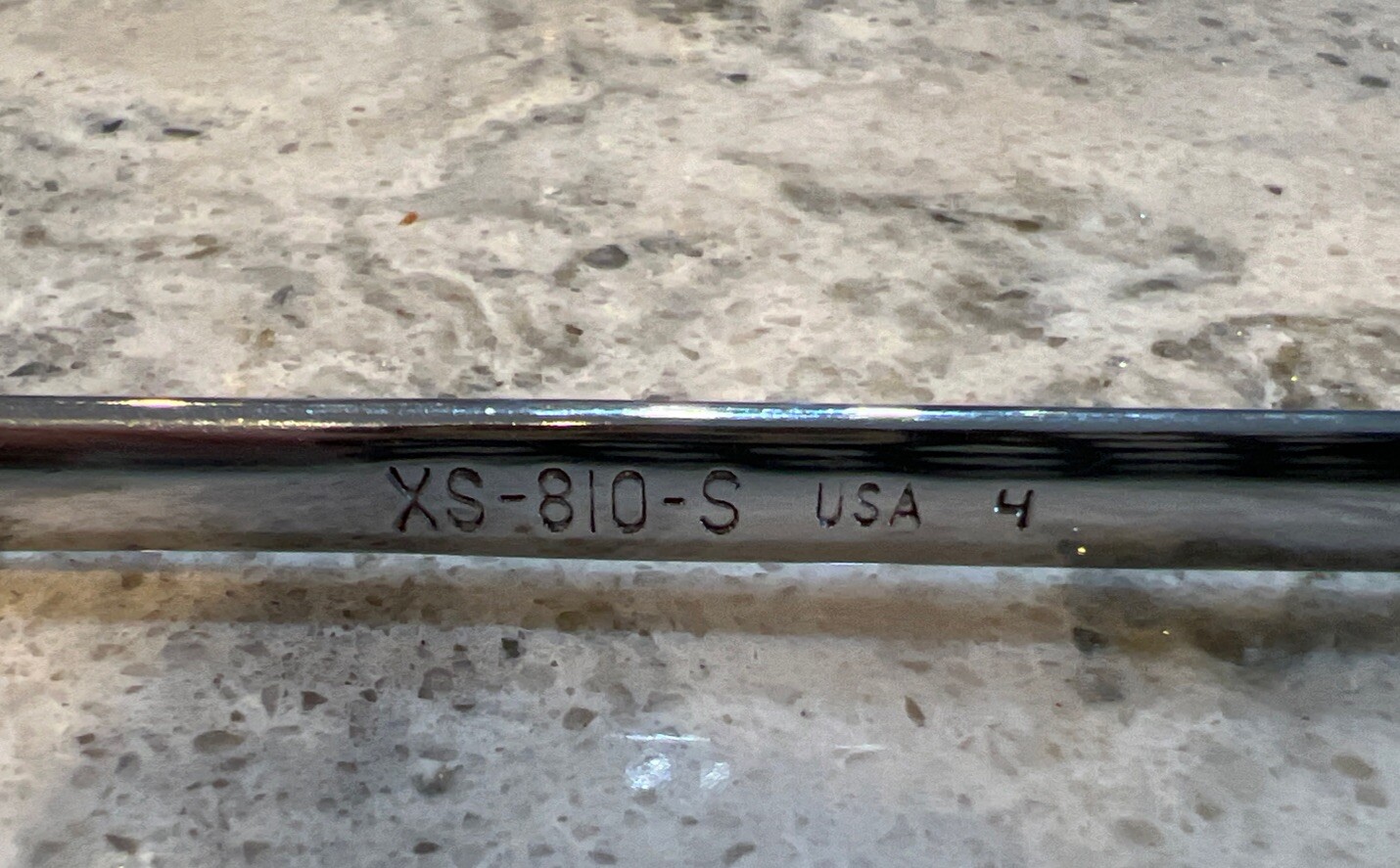 Vintage Snap On XS-810-S SAE 1/4×5/16″ Chrome Offset Box Wrench