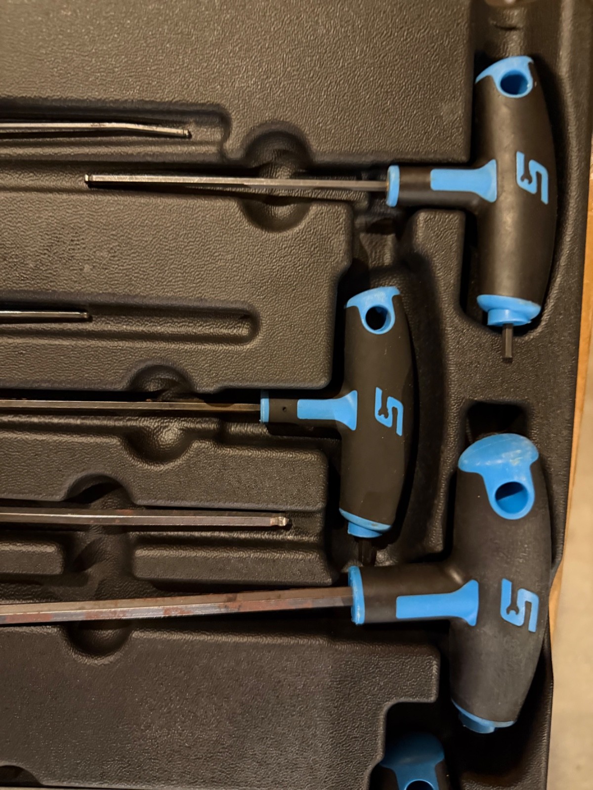 Snap On AWSGM800A Blue 8 piece Metric T / L Shaped Combination Hex Wrench Set