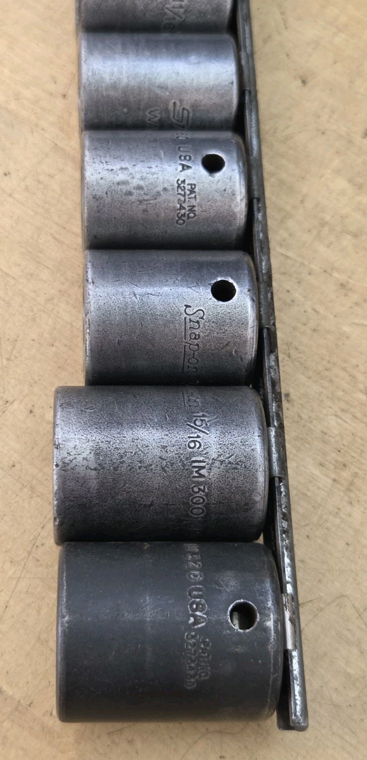 Snap On 311IMYA -1/2″ Drive 11 Pc SAE Shallow 6 Pt Impact Socket Set (3/8″ – 1″)