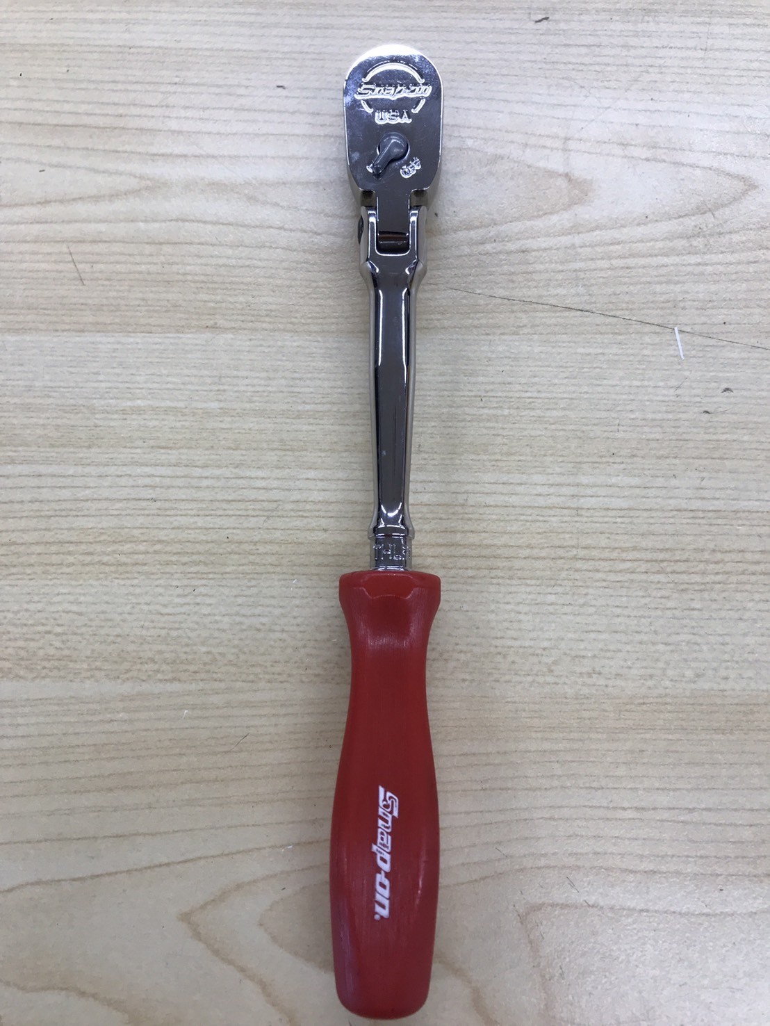 Rare Snap-on Tools 1/4 Swivel Ratchet THLFD72 Hard Grip Red NOS