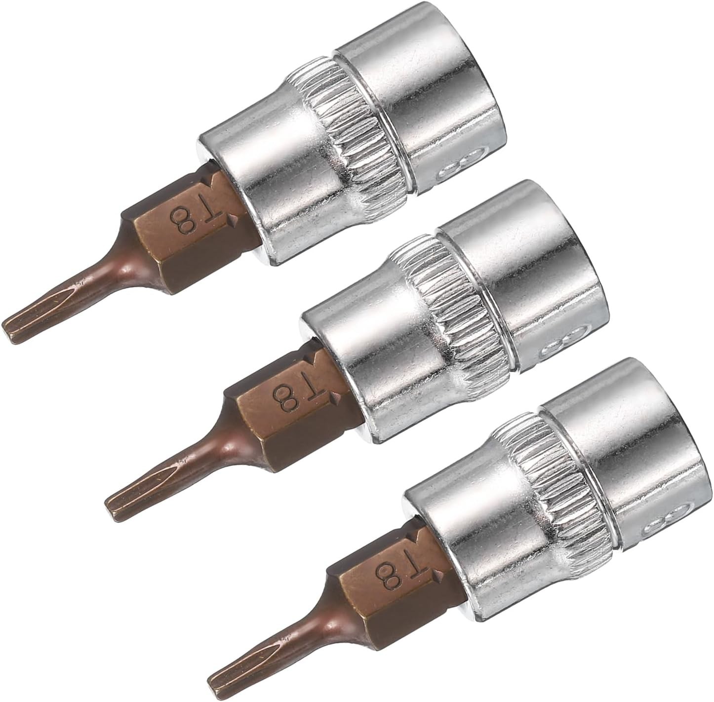 Durable 3pcs T8 Torx Bit Socket Set – 1/4