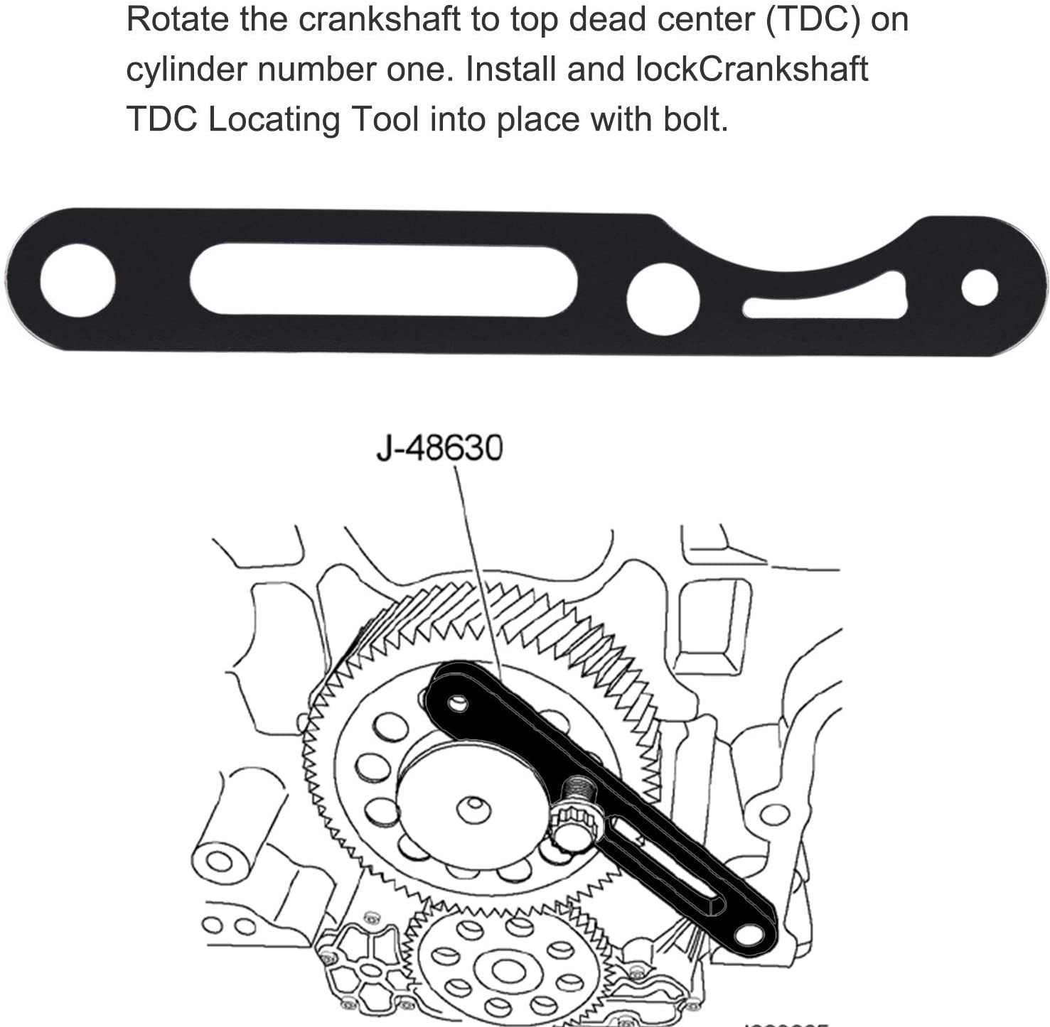 J-47487 Idler 3 Cantilever Tool+J-48630 Crankshaft TDC Locating Tool For Detroit