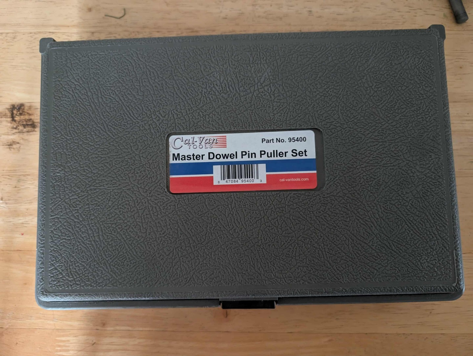 Cal Van Dowel Pin Puller In-Line Master Set SAE and Metric Collets 95400