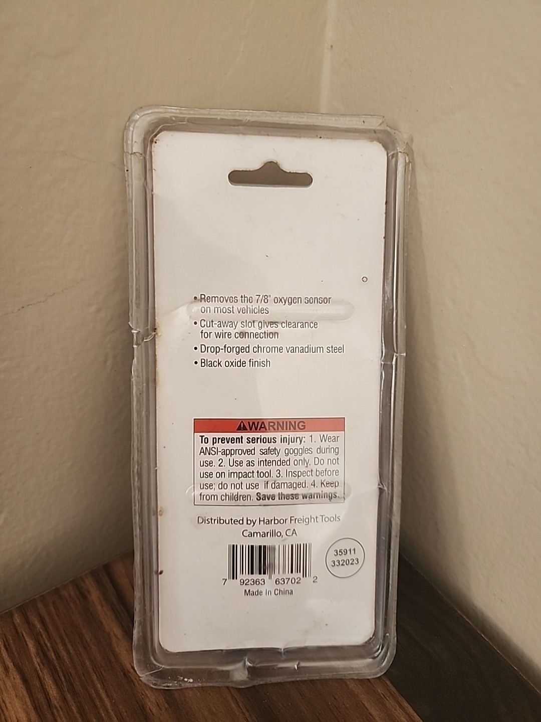 Pittsburgh 7/8″ Oxygen Sensor Socket 3/8″ Drive 63702 NEW In Package