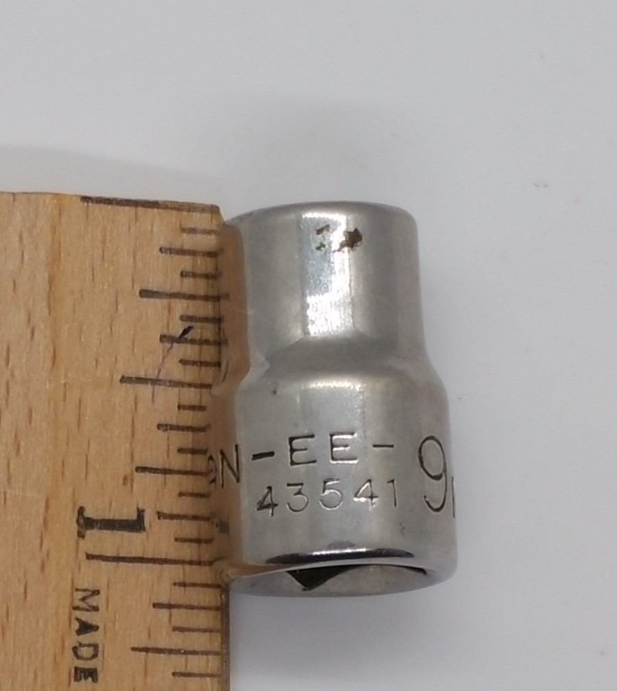 Vintage Craftsman 3/8″ Drive 9MM 6 Point Shallow Socket EE 43541 USA
