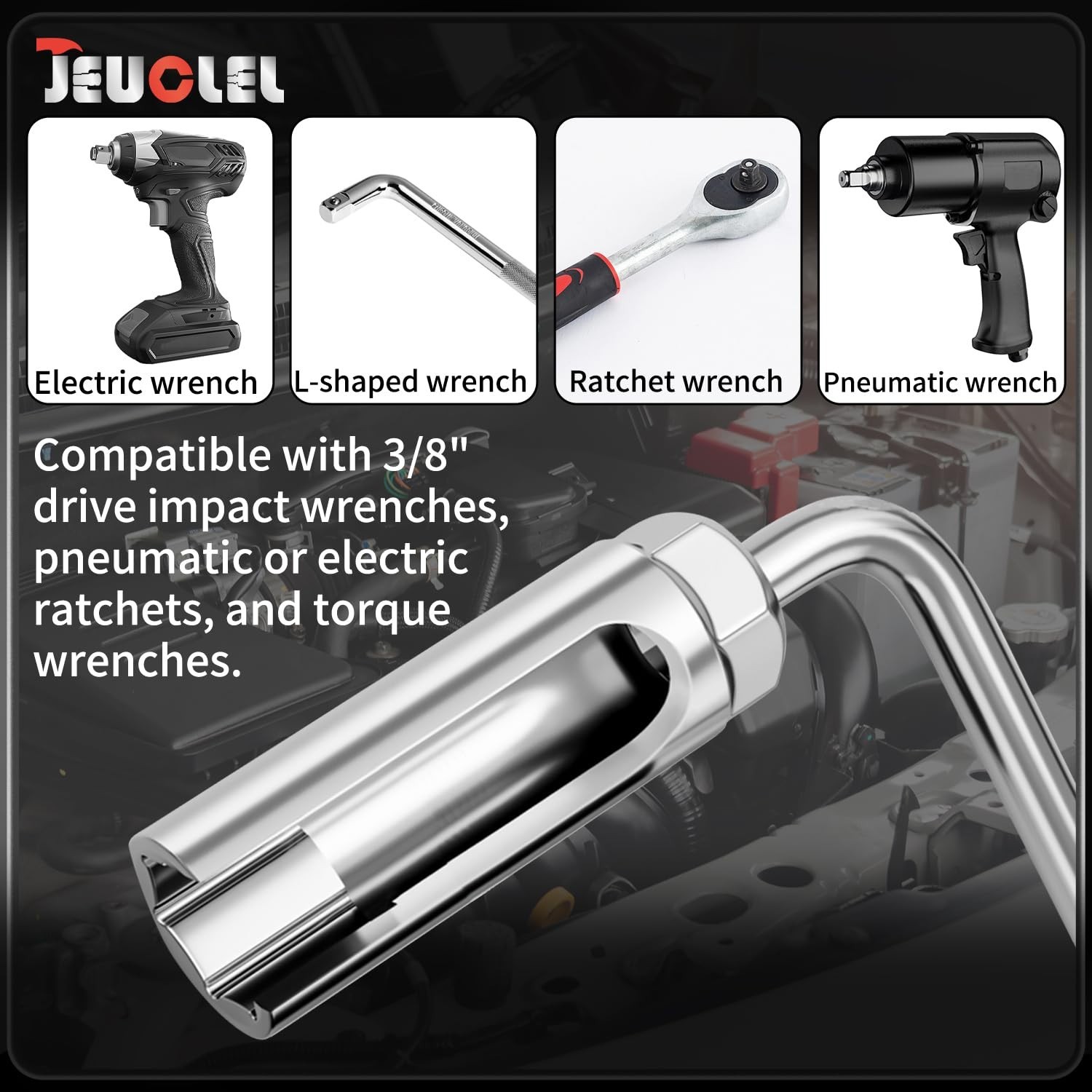 High-Quality 3/8 Inch Drive O2 Sensor Removal Tool – Fits Most Vehicles
