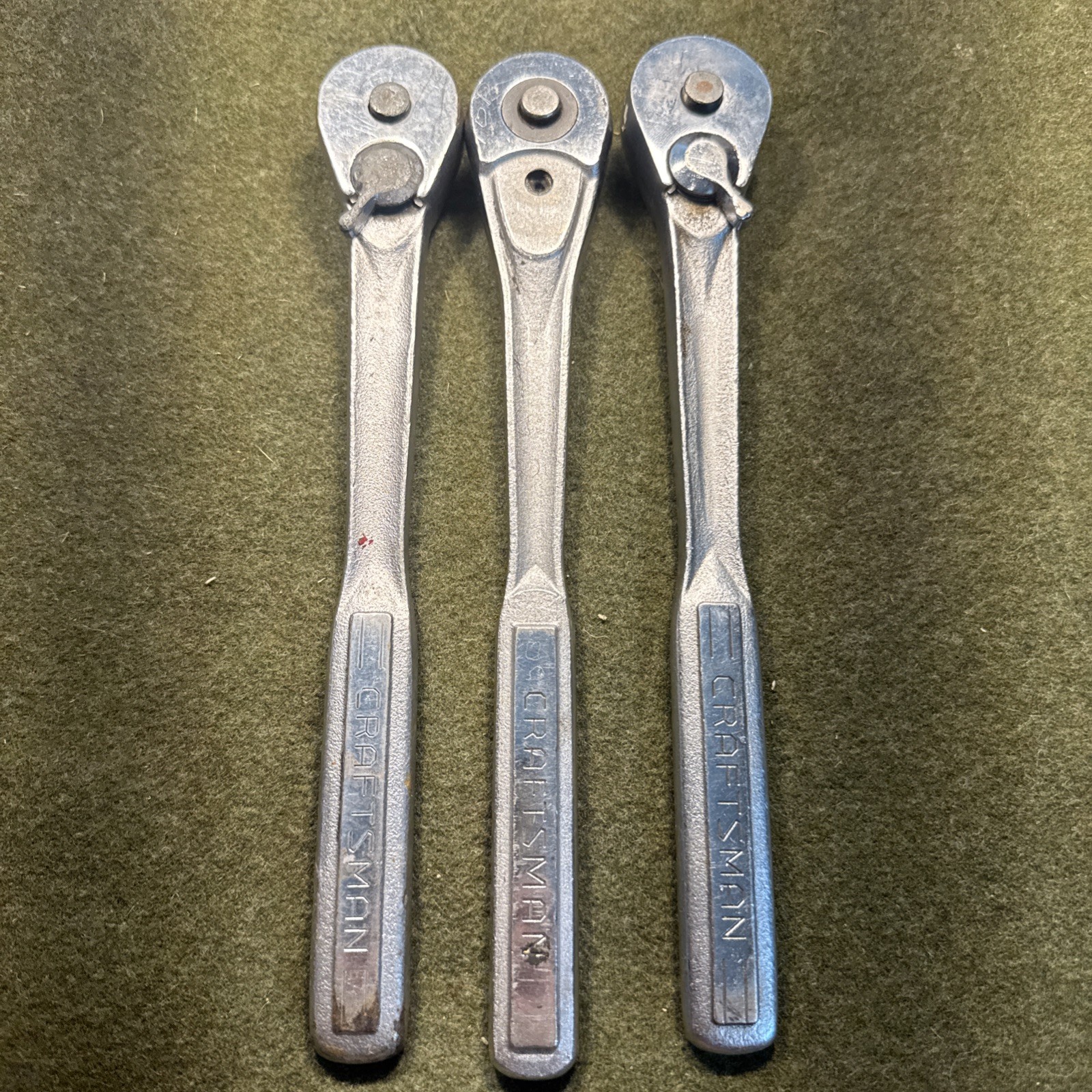 Lot of 3 – 1/2″ drive Ratchets for REPAIR Craftsman, Warranty Eligible Exchange