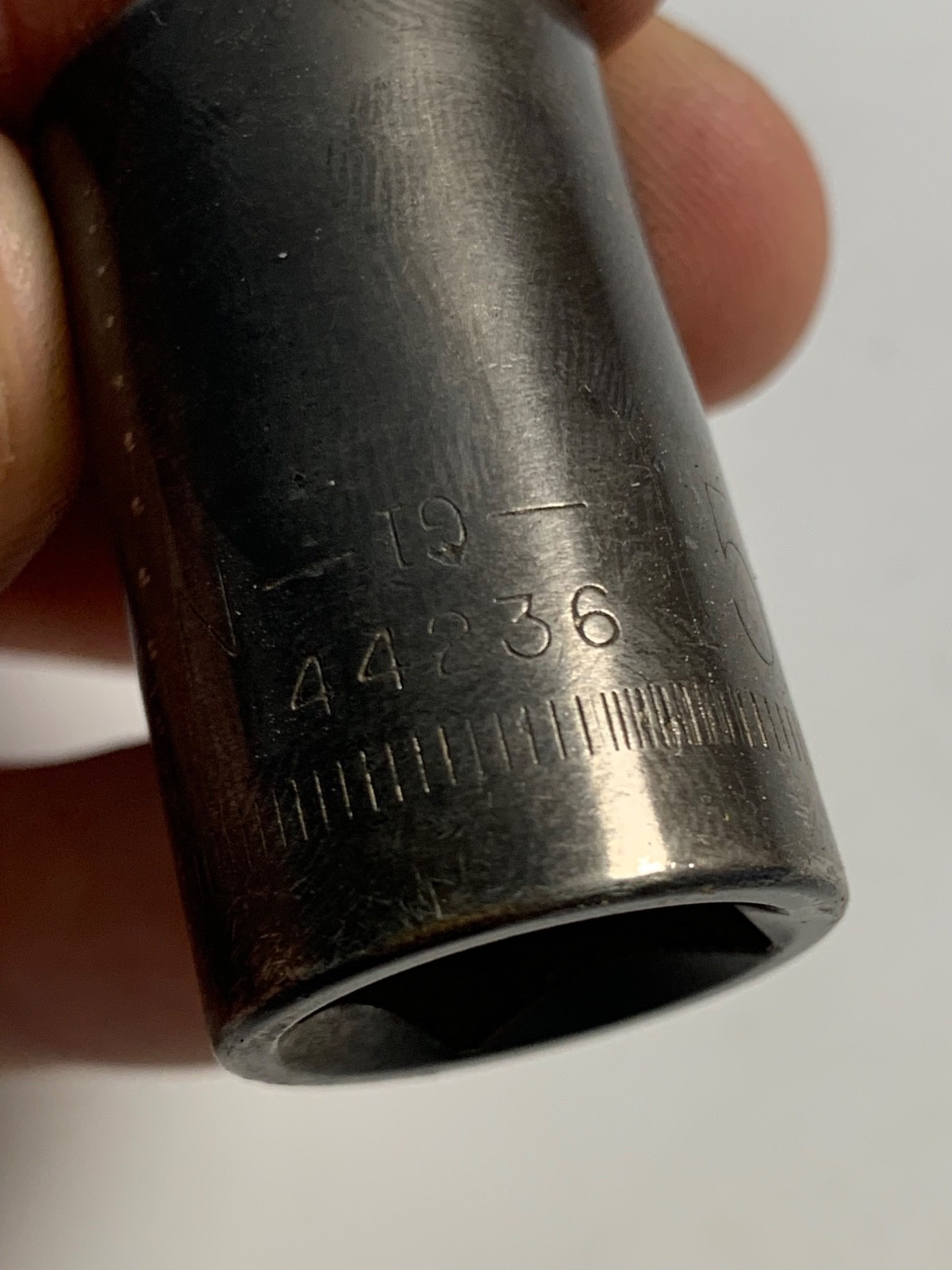 Craftsman 15mm 12 Pt 1/2″ Drive Shallow Socket USA Inverted G1 44236 Vintage