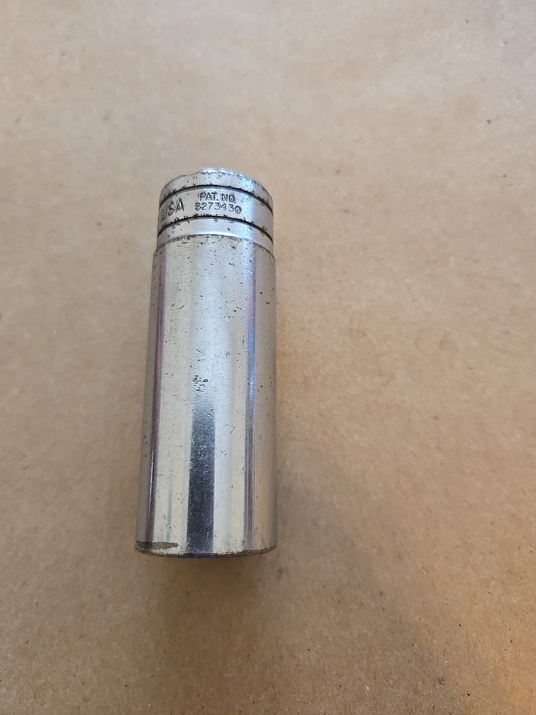 Snap On 1/2″ Drive 7/8″ 6PT SAE Deep Chrome Socket Worn TS281