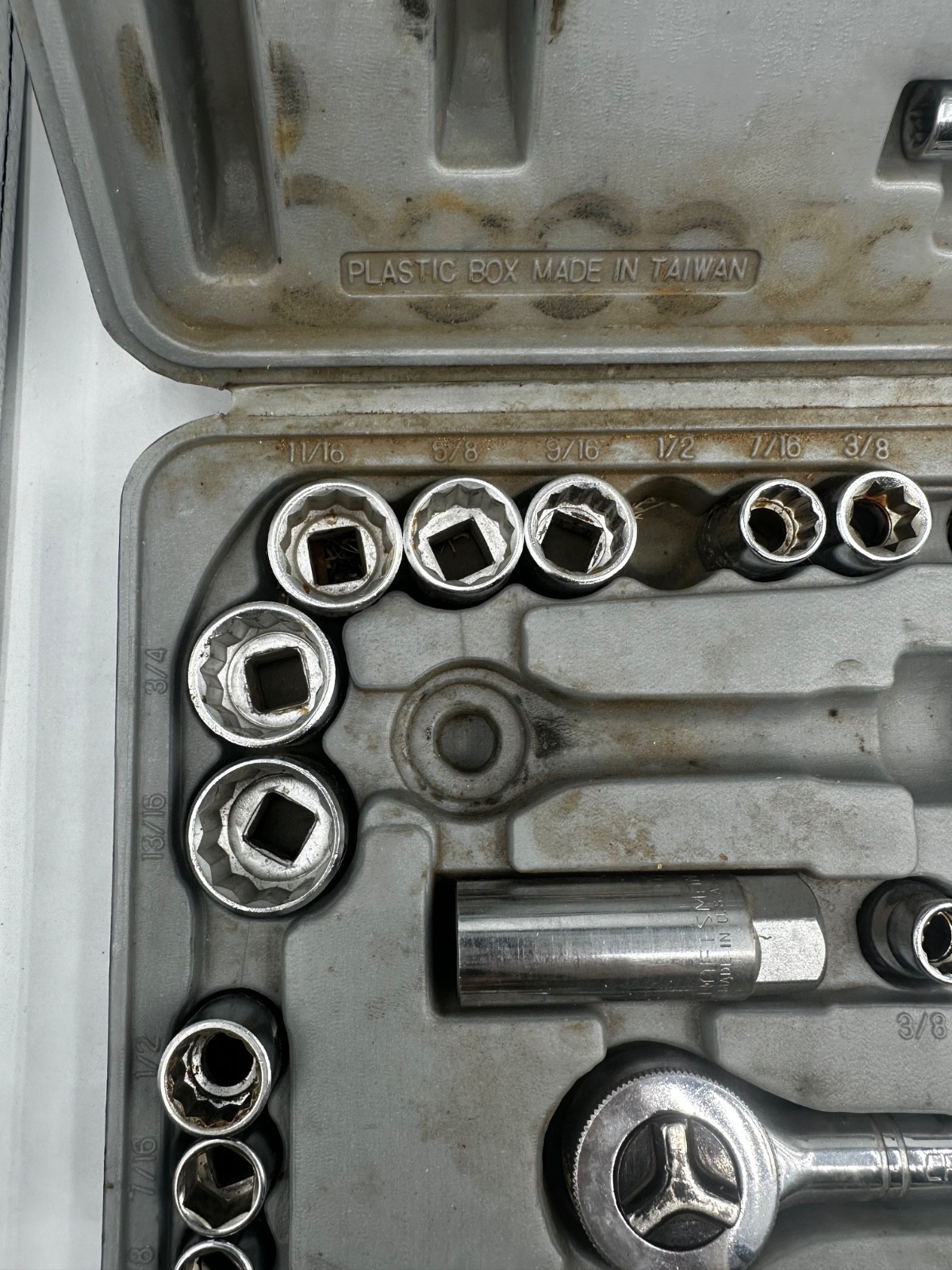 Craftsman 50pc Mechanics Ratchet Socket Set Metric & SAE Vtg USA MISSING PIECES