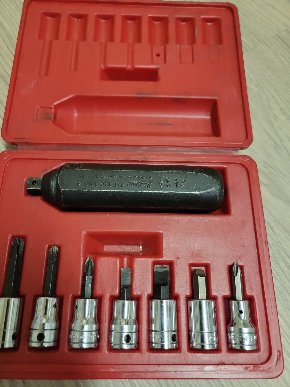 Snap-On Model PIT 120 Impact Driver Set 7 Original Bits