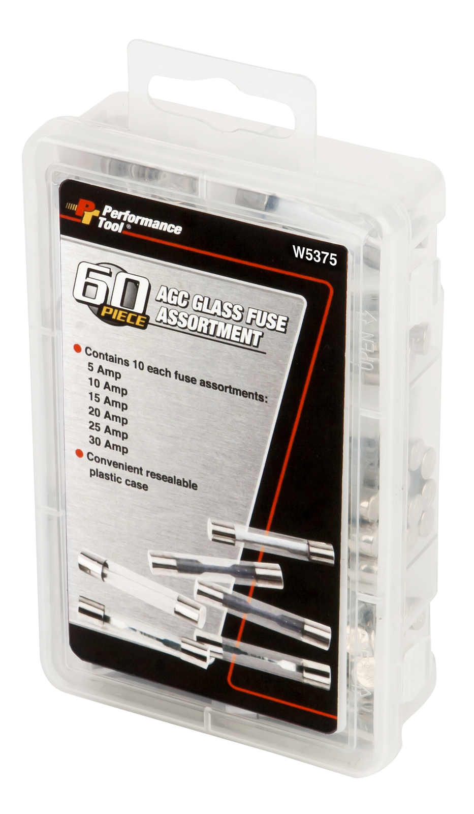 Wilmar W5375 60pc AGC Glass Fuse Asst