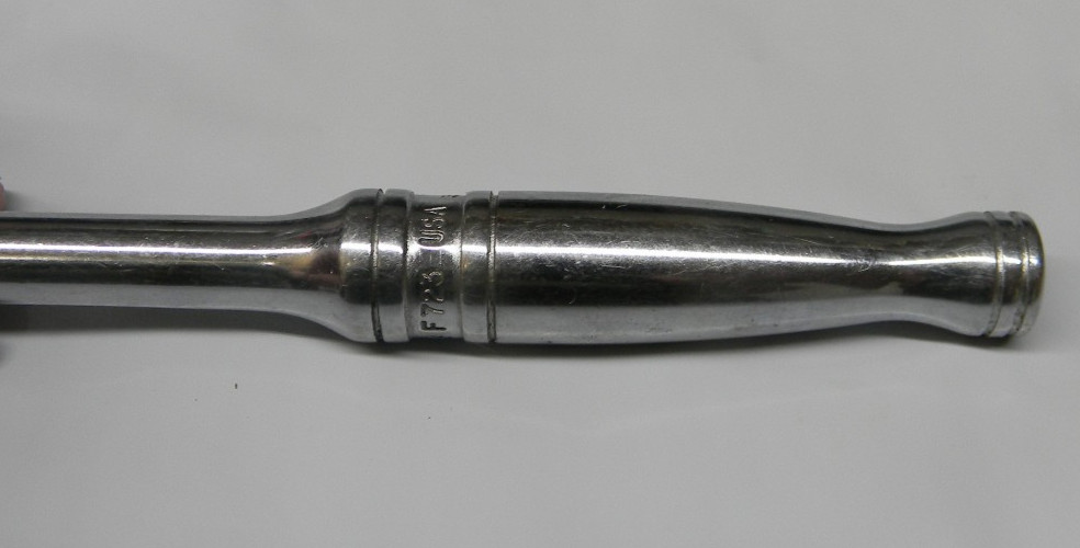 SNAP-ON 3/8″ DRIVE 7-1/2″ LONG STANDARD HANDLE QUICK RELEASE RATCHET #F723