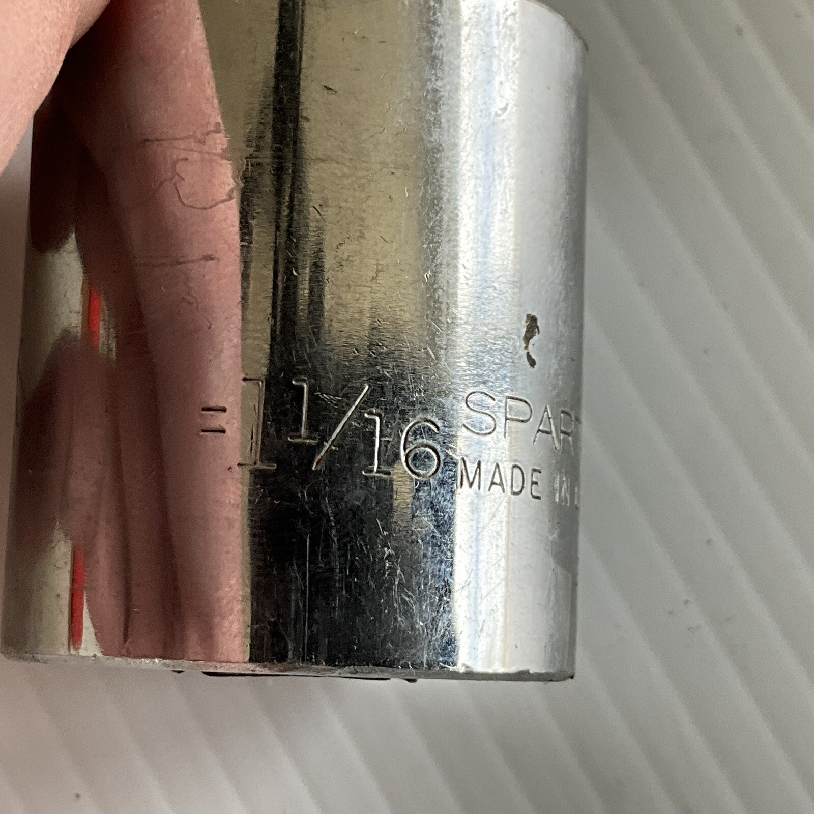 Vintage SPARTA TOOLS CT-1234 1-1/16″ SAE 12 POINT 1/2″ DRIVE SOCKET USA