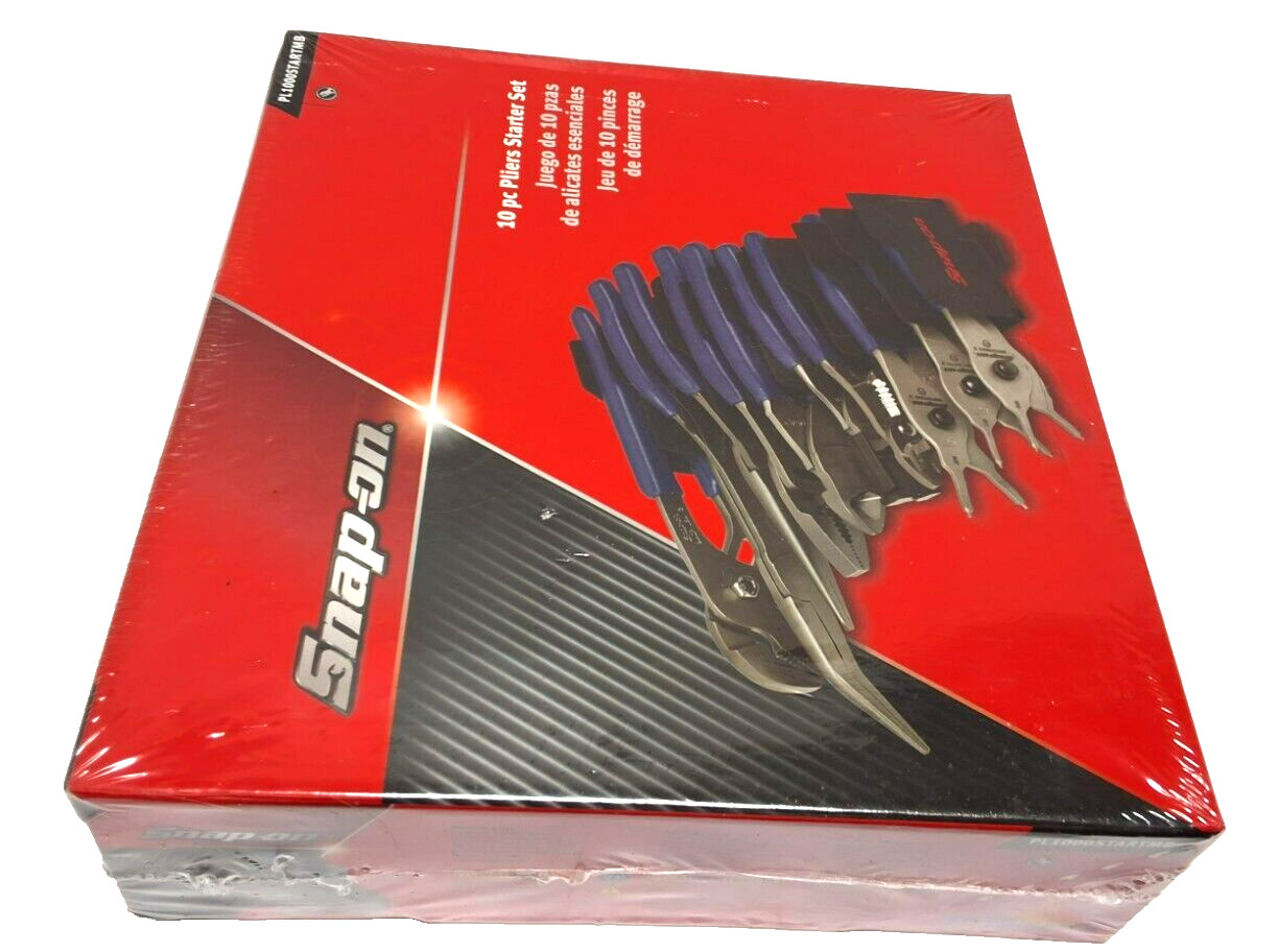 New Snap-on™ PL1000STARTMB 10pc Pliers Starter Set Needle Nose Cutters Crimper